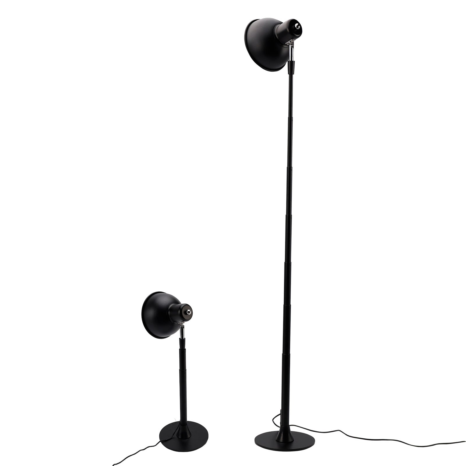 Dimmable for Bedroom/Office-Walnut Adjustable LED Floor & Table Lamp 3 Colors