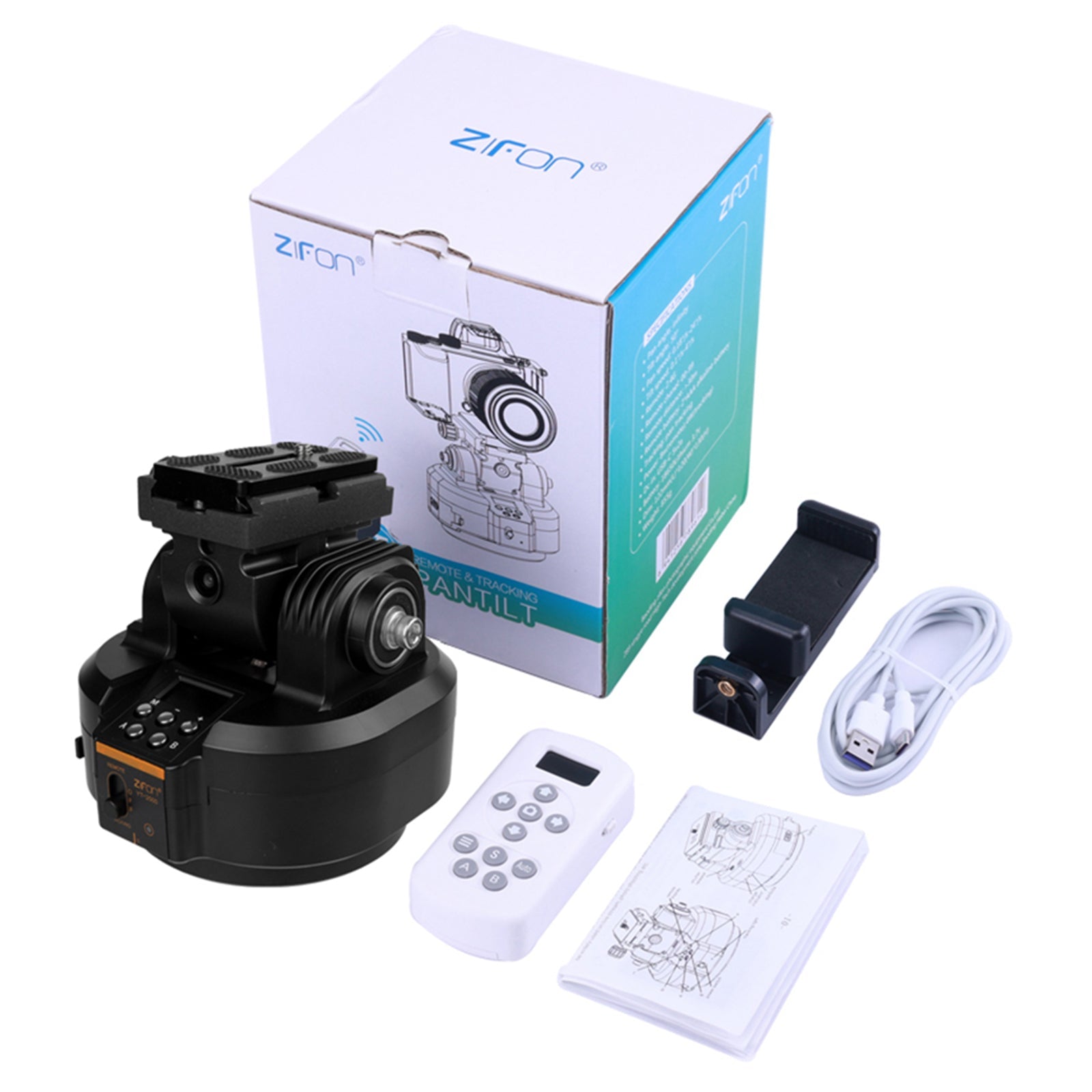 YT-1500 카메라 전기 클라우드 플랫폼 모바일 라이브 회전 파노라마 스태빌라이저