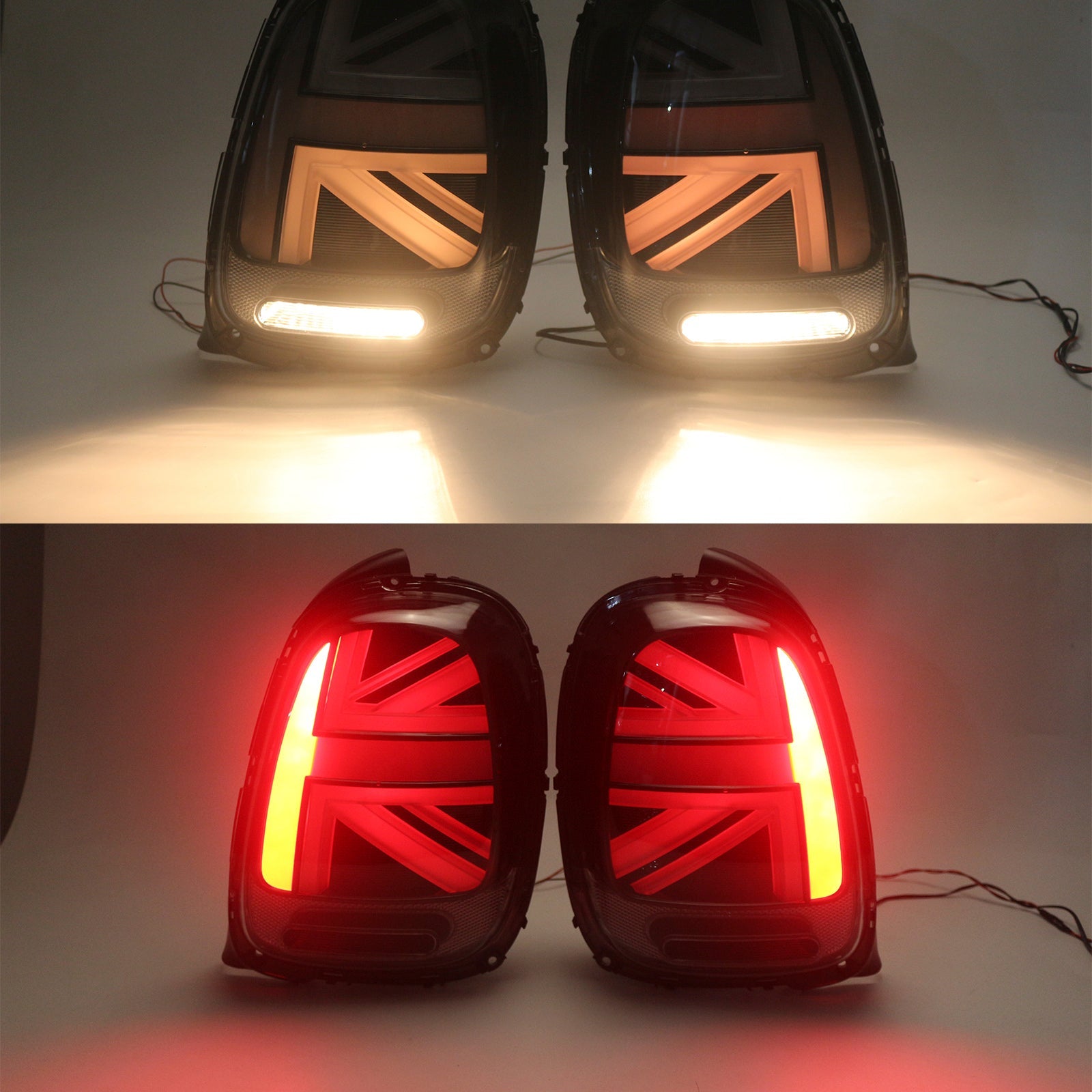 L&R LED Tail lights Lamps For Mini Cooper F55 F56 F57 2014-2023 Smoked