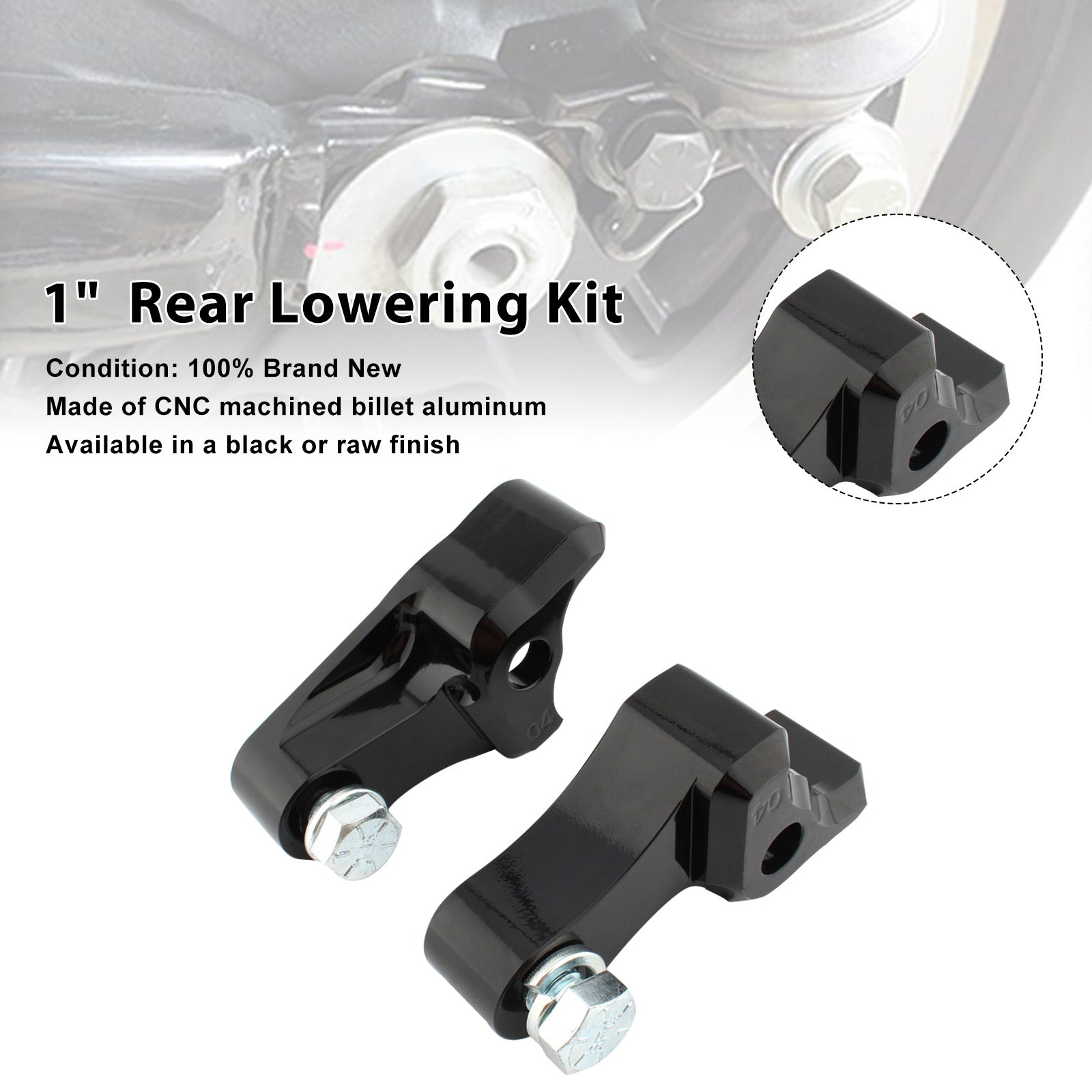 1" Rear Lowering Kit Fit For Touring FLHX FLHR FLHT Electra Glide 2009-2025