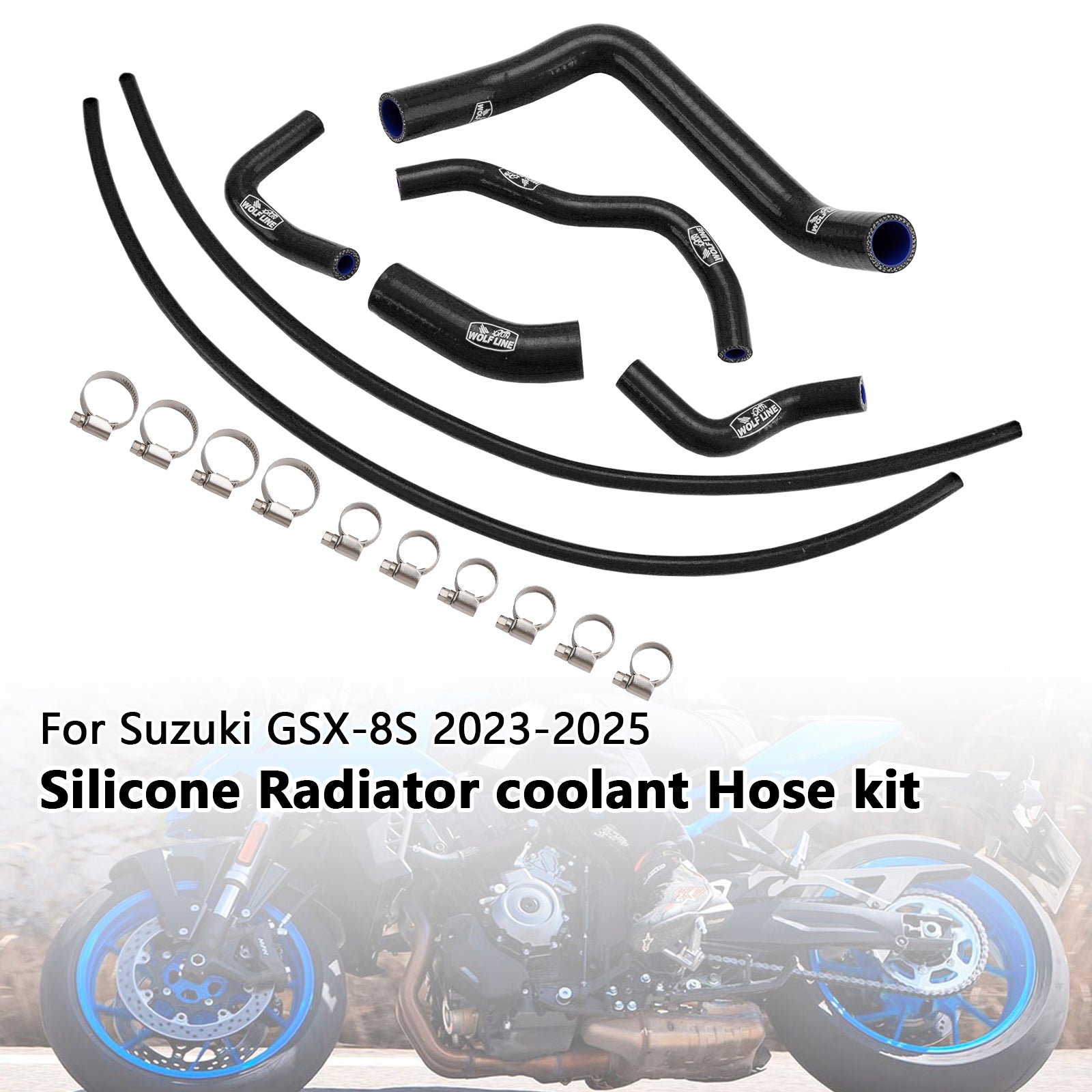 2023-2025 Suzuki GSX-8S Silicone Radiator coolant Hose