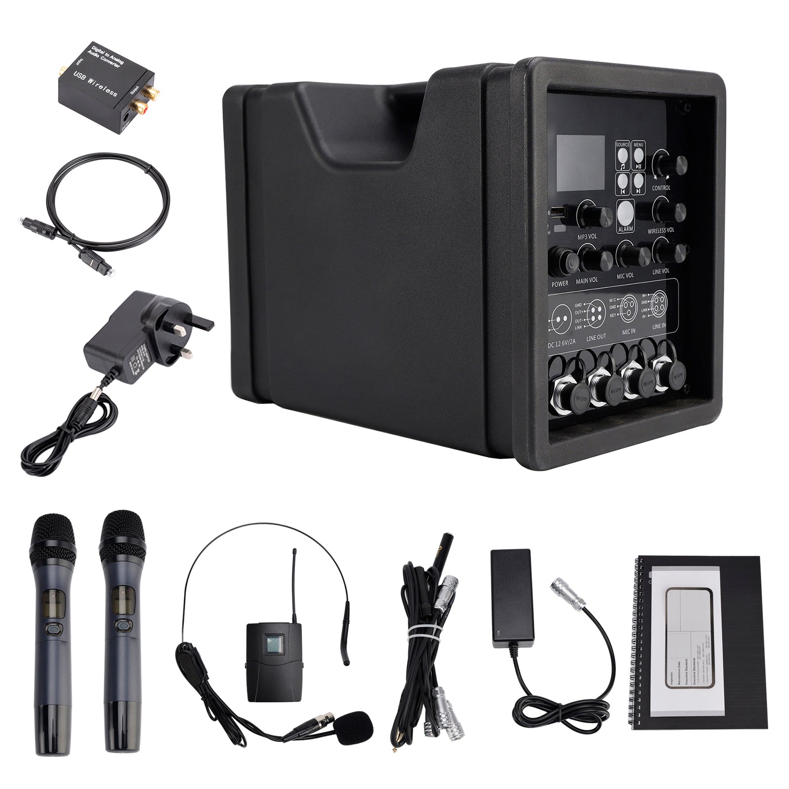 CX-10 Portable Megaphone Wireless Portable PA Speaker System FM Loudspeaker