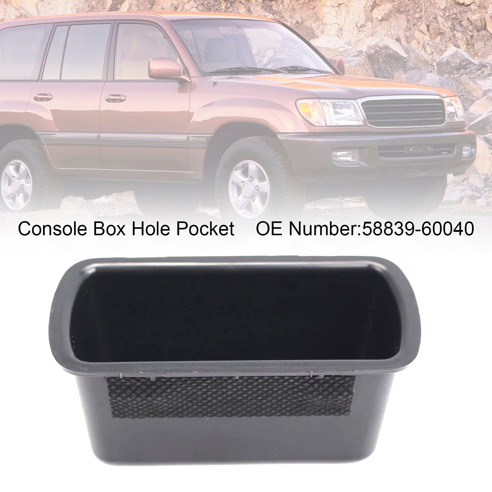 Console Box Hole Pocket 58839-60040 For Toyota Land Cruiser 00-07 GX470 03-09