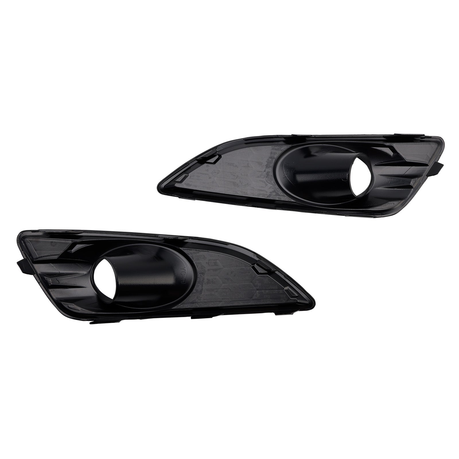 2013-2017 Ford Fiesta 2PCS Matte Black Front Fog Light Lamp Cover Grille