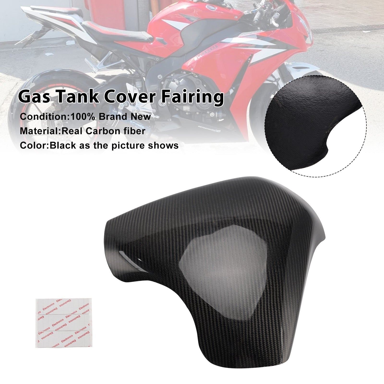 2012-2016 Honda CBR1000RR Real Carbon Fiber Tank Cover Fairing