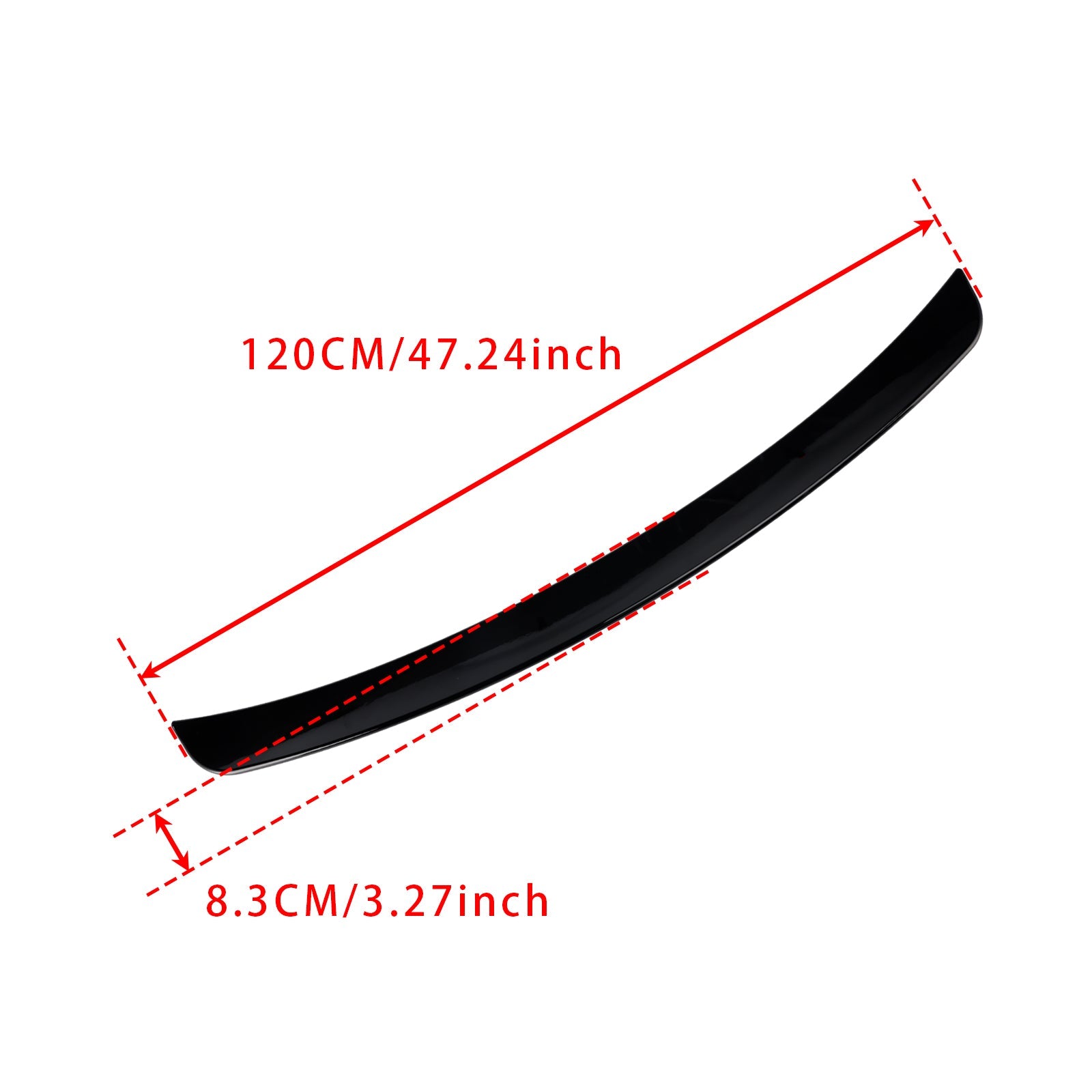 Gloss Black Rear Spoiler For Mercedes-Benz C-Class W203 01-07 Sedan 