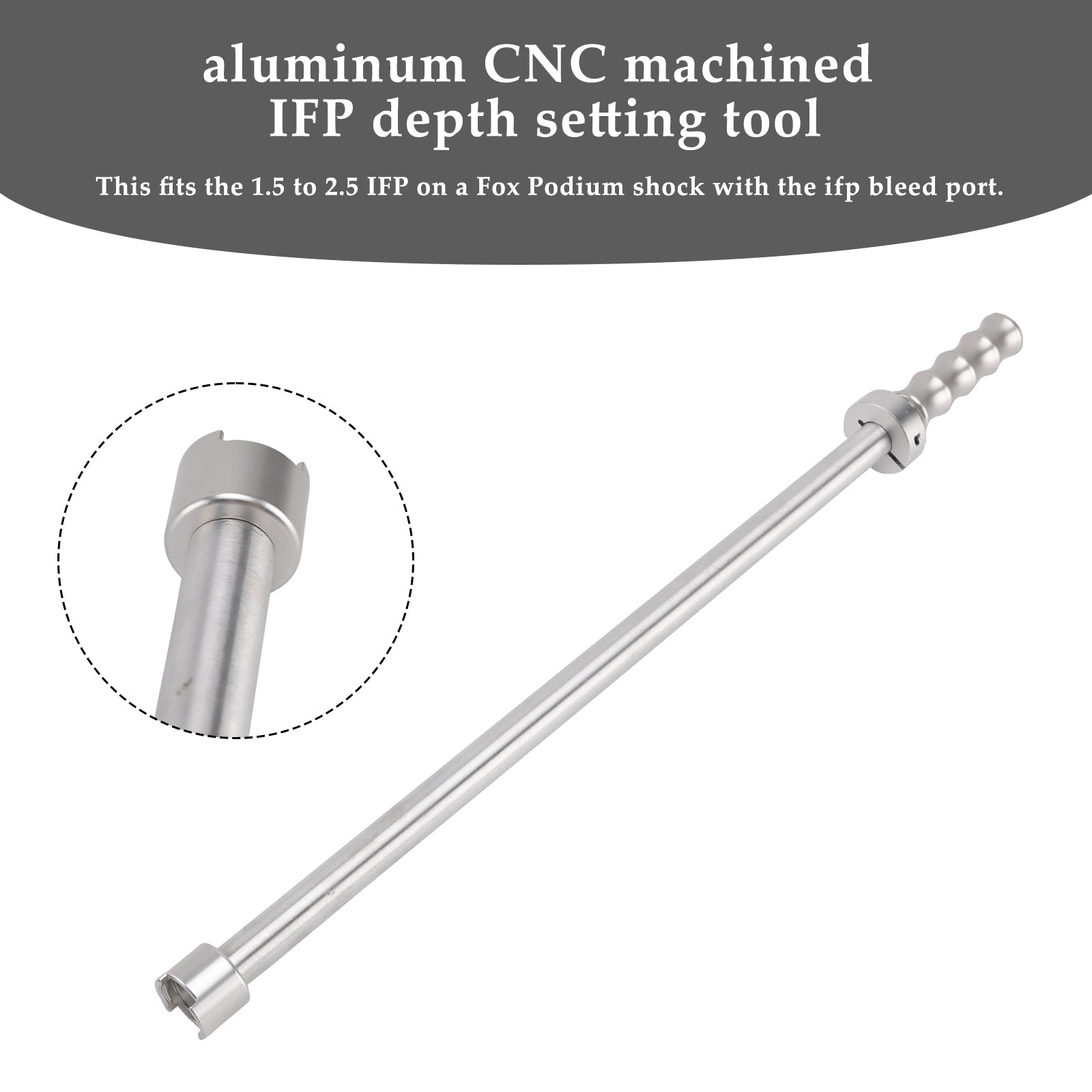 RZR Turbo X3 Adjustable IFP Depth Setting/Removal tool For Fox Podium 2.0 shock