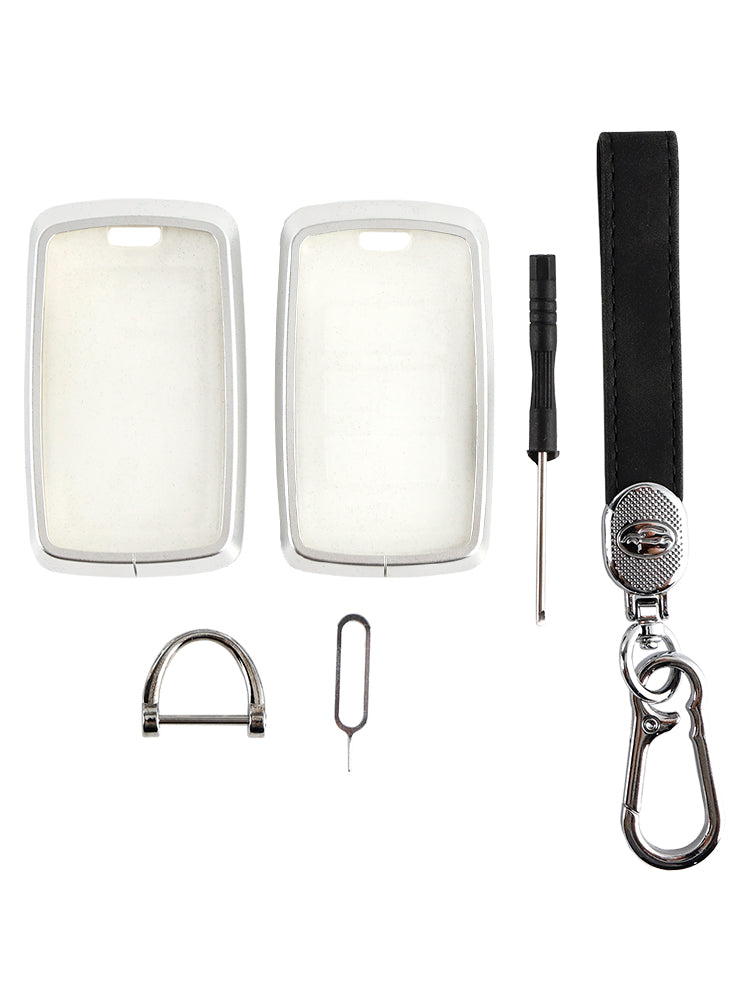 Land Rover Alloy Aluminum TPU Soft Film Car Key Black Case Cover