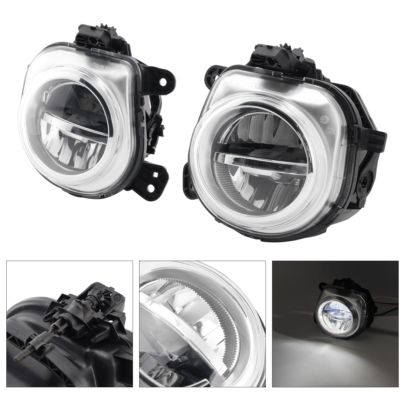 Pair LED Front Fog Lights For BMW X3 F25 X4 F26 X5 F15 X6 F16 63177317252