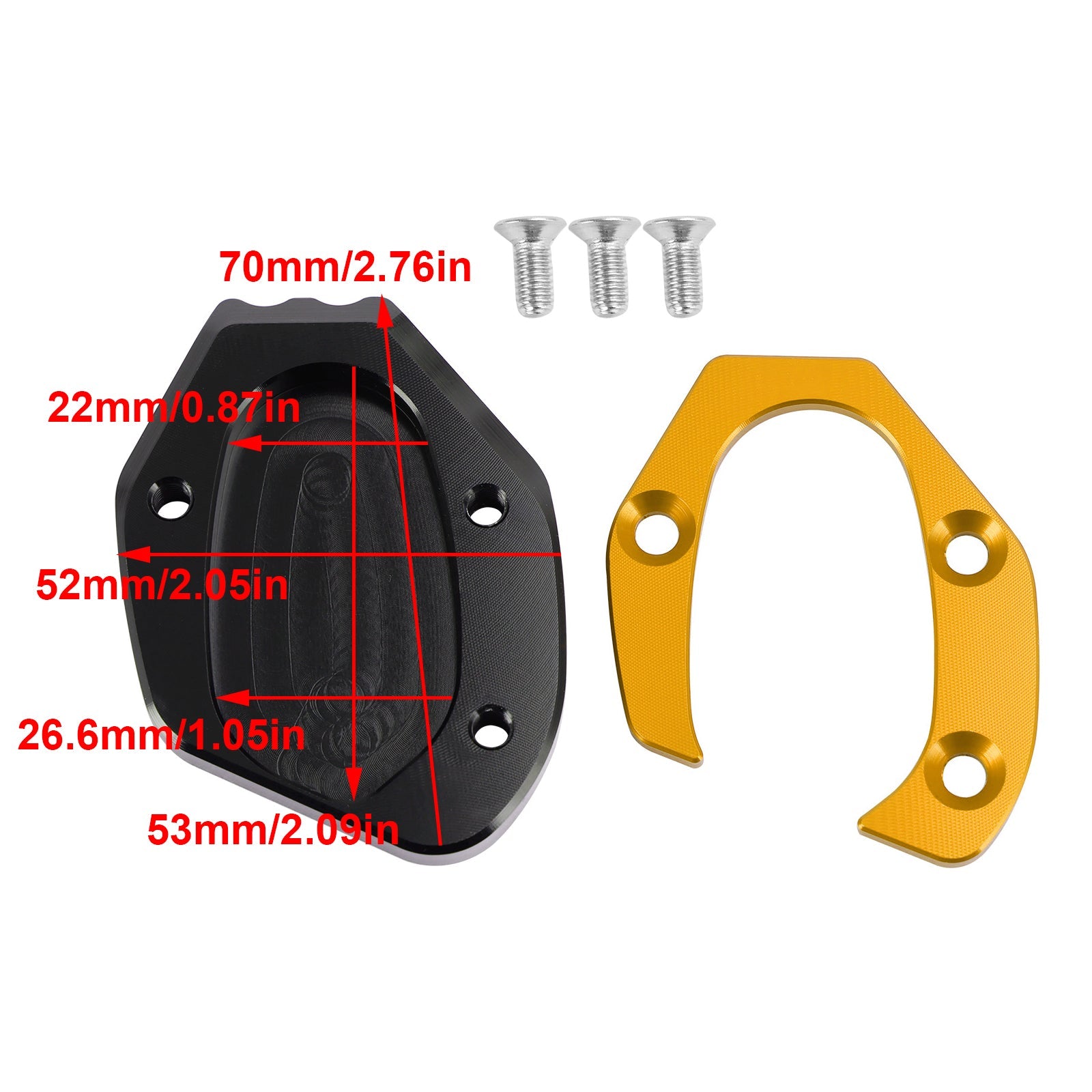 Almohadilla de placa ampliada con soporte para speed twin 1200 2019-2021 thruxton 1200/R 2016-2019