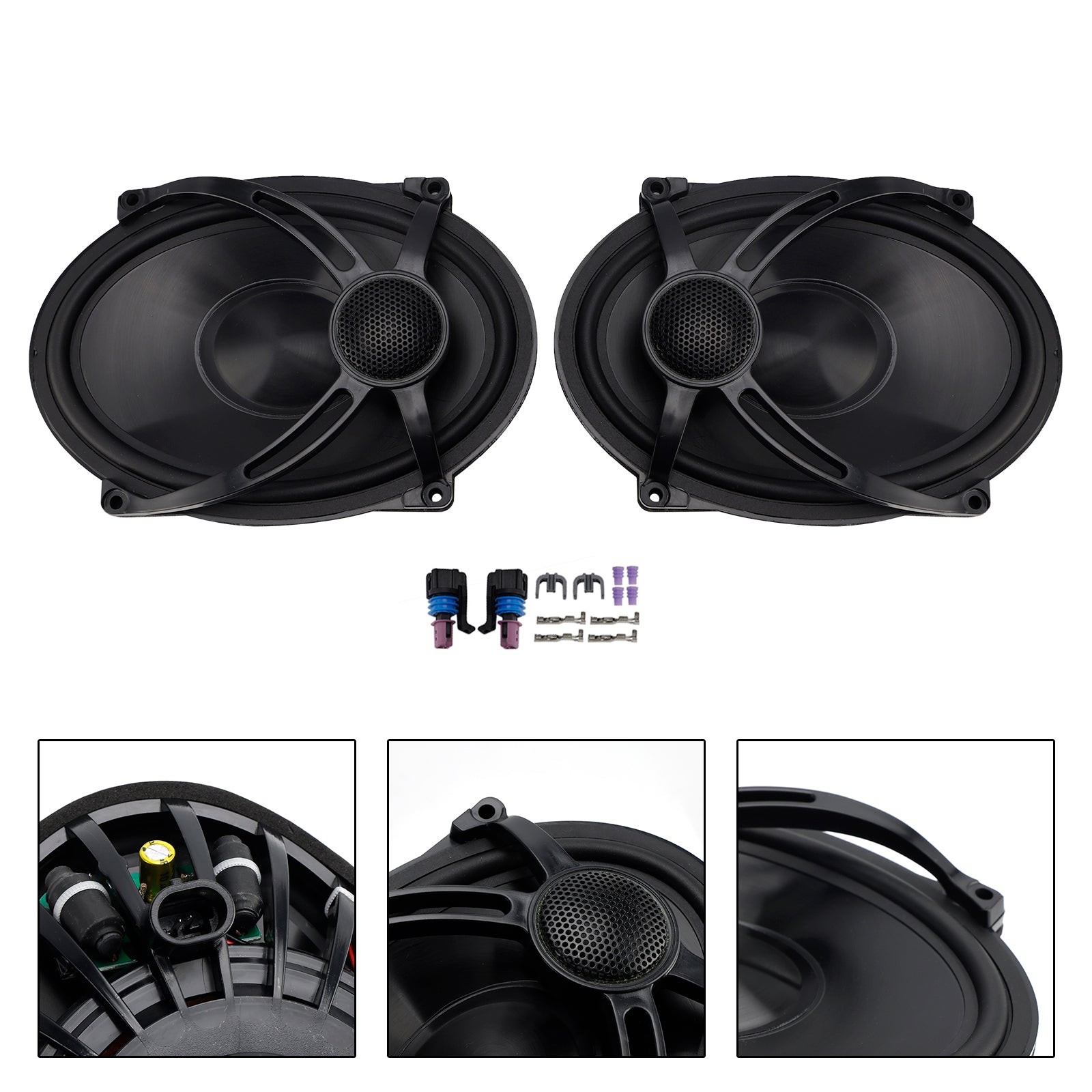 1994-2024 Touring Road Glide Flhr 2X 5"X7" Saddlebag Lid Speakers Kit