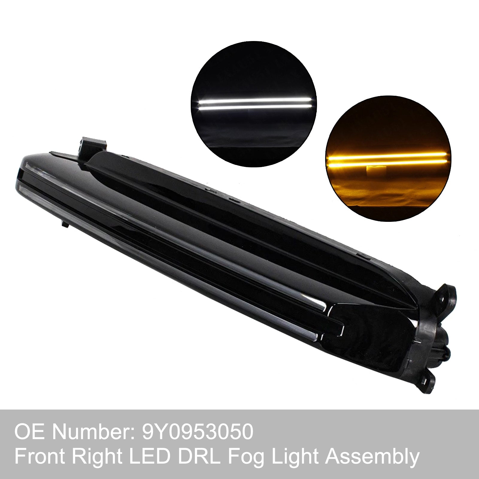 2018-2022 Porsche Cayenne Turbo Front Right LED DRL Fog Light Assembly 9Y0953050