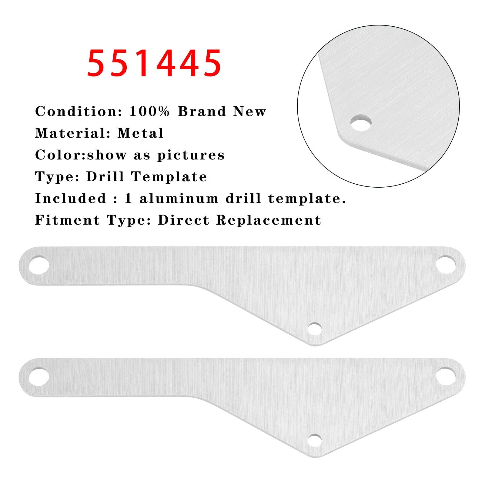 2 Pack Iron Block Drill Template to Mount Alternator 551445 For LS Truck/SUV LS1