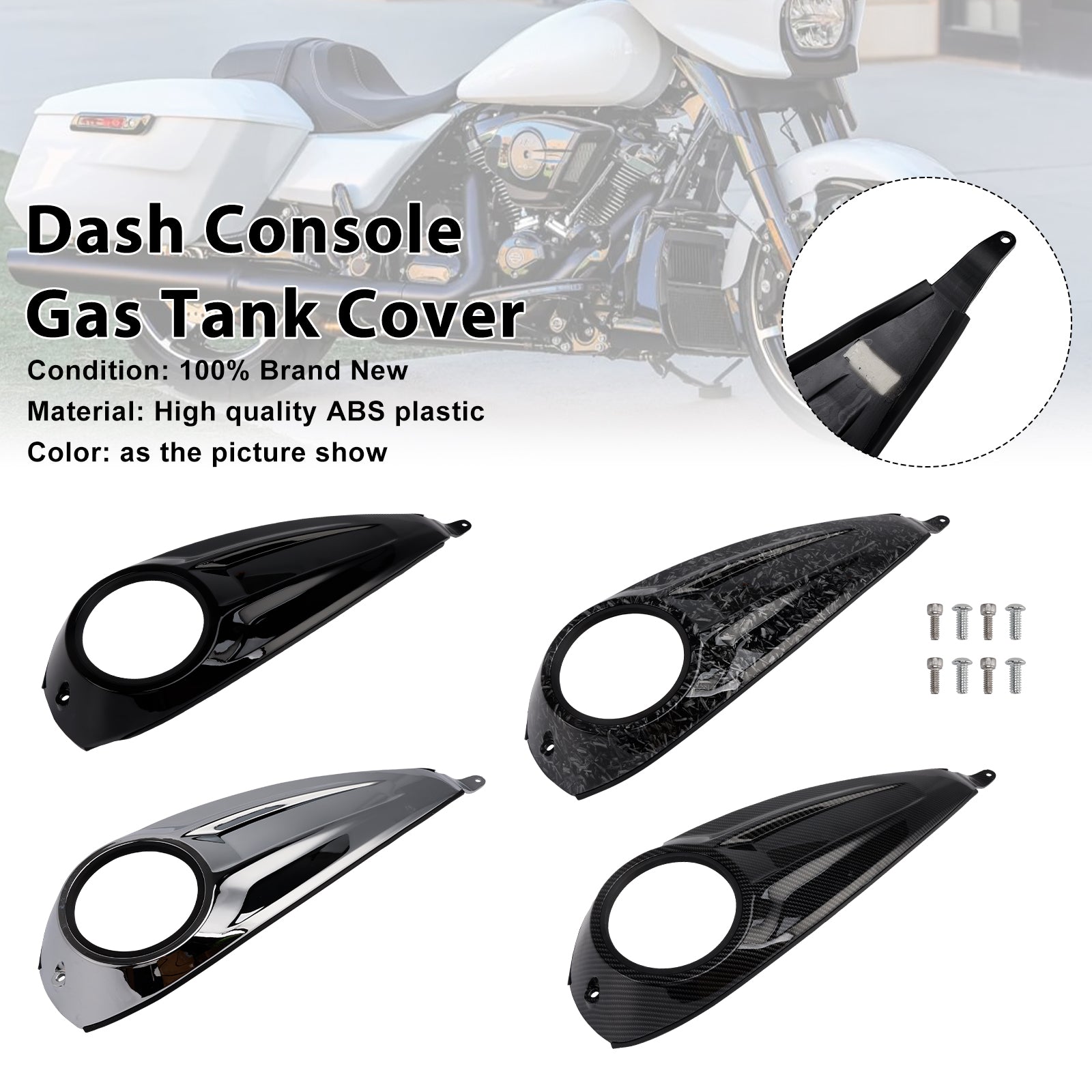 Dash Console Gas Tank Cover For Touring Road Glide / Street Glide 2023-2025