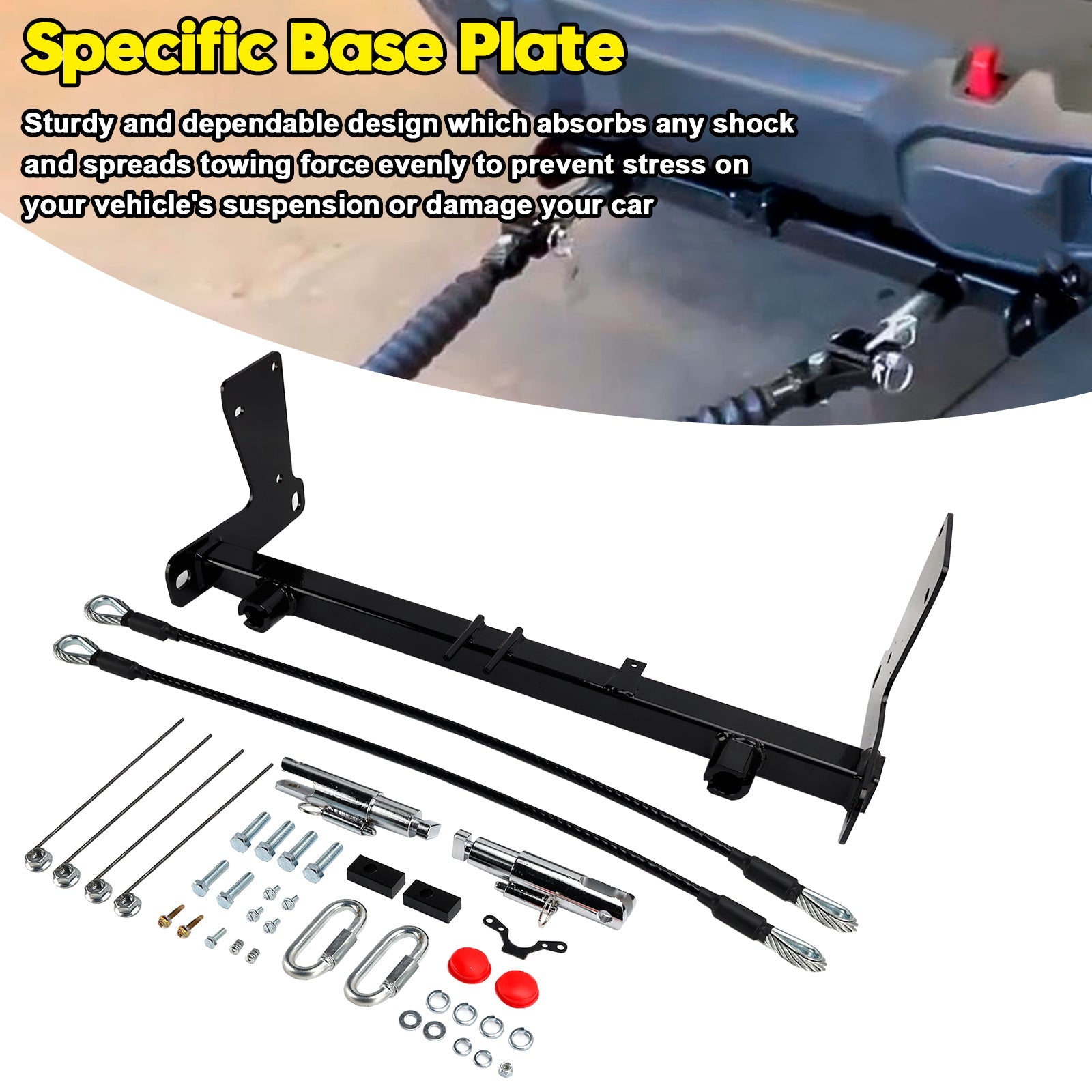 2018-2025 Jeep Wrangler JL JLU All Models BX1139 Tow Bar Base Plate Bracket