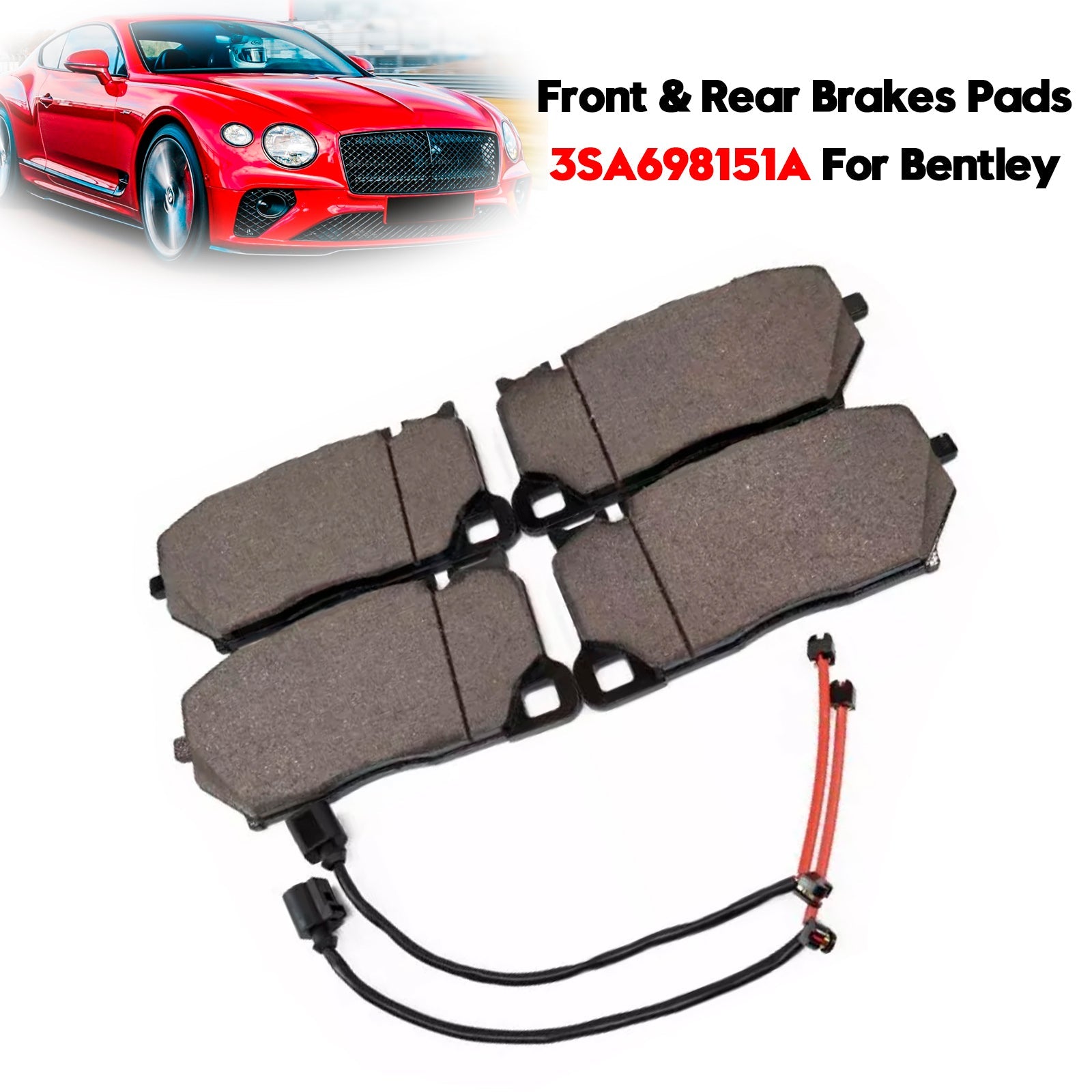 Front Brake Pads 3SA698151A For Bentley Continental Gt Gtc 2018-2021
