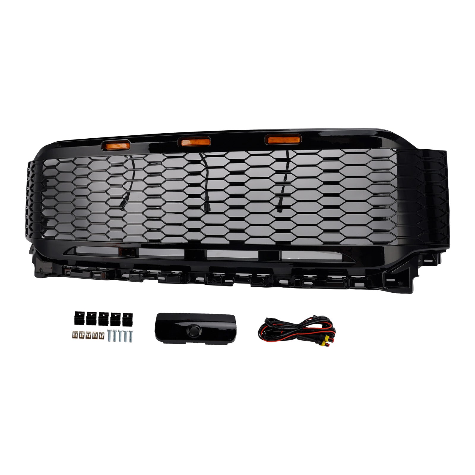 2021-2023 Ford F150 Raptor Replacement ABS Front Bumper Grille Grill W/ LED