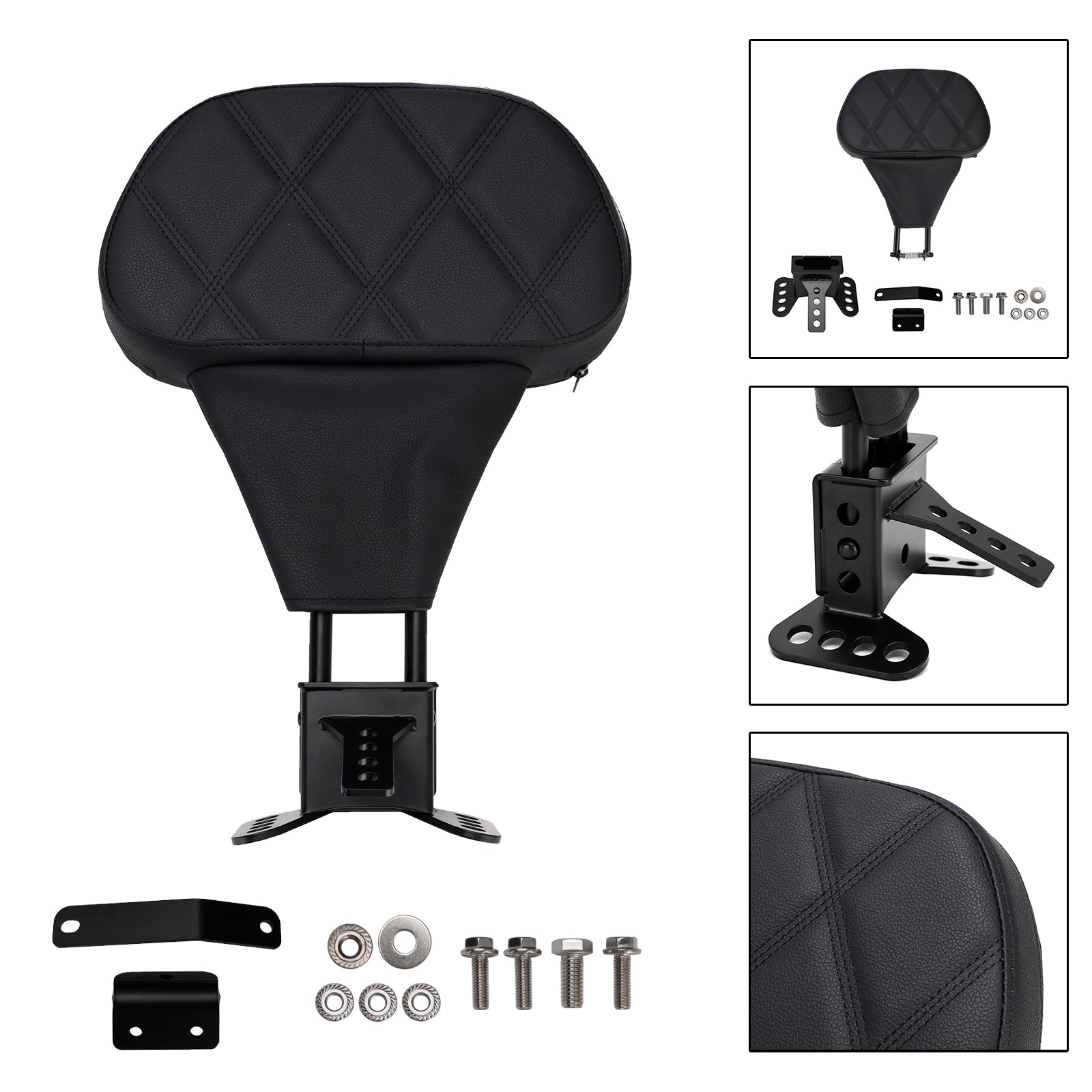 Driver Backrest pad fit for Street Electra Road Glide Road King Tri Glide 09-25