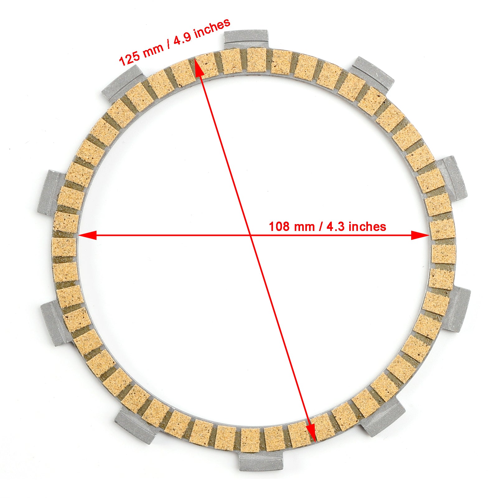 Clutch Friction Plate Kit for Husqvarna Norden 901 Expedition 2023-2024