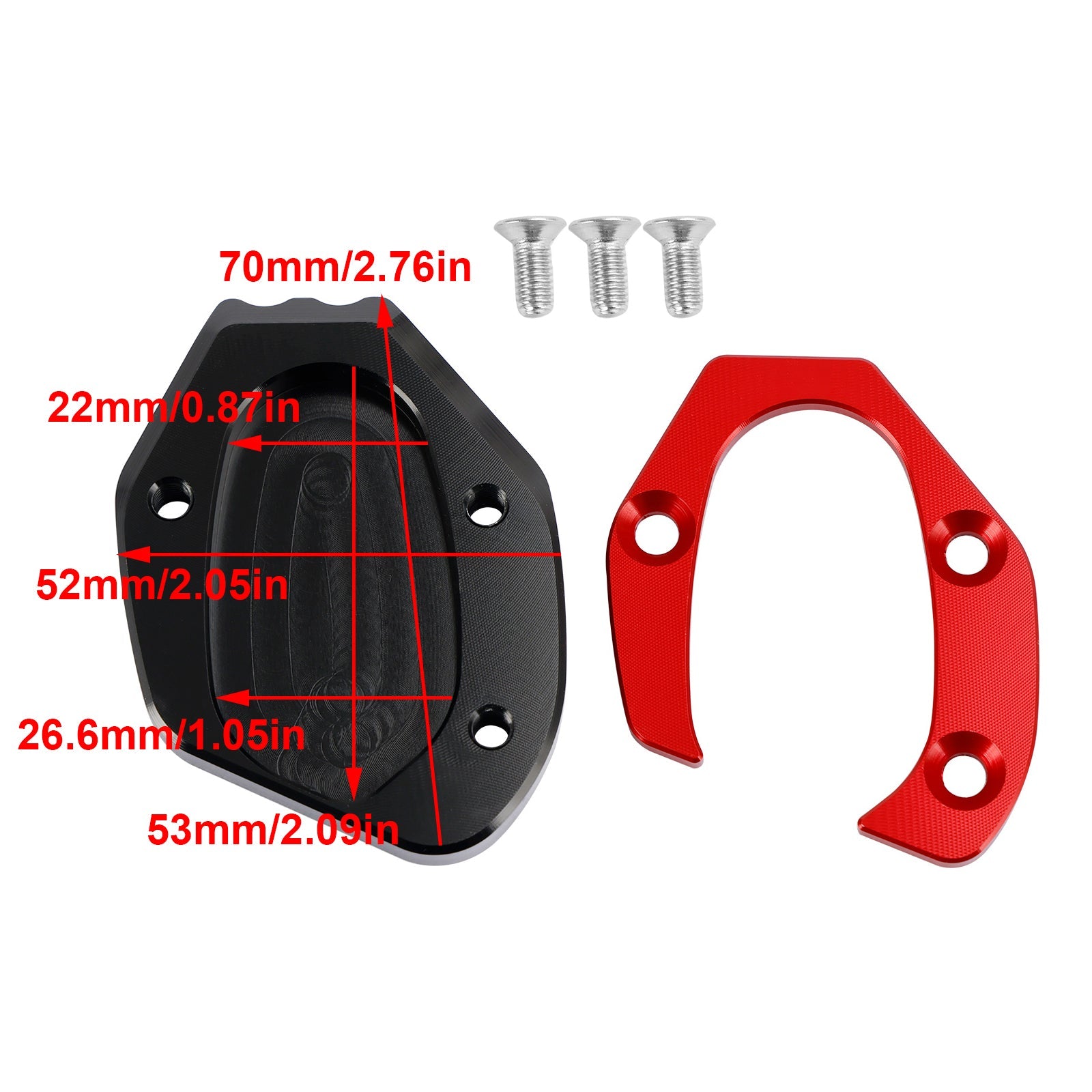 Almohadilla de placa ampliada con soporte para speed twin 1200 2019-2021 thruxton 1200/R 2016-2019