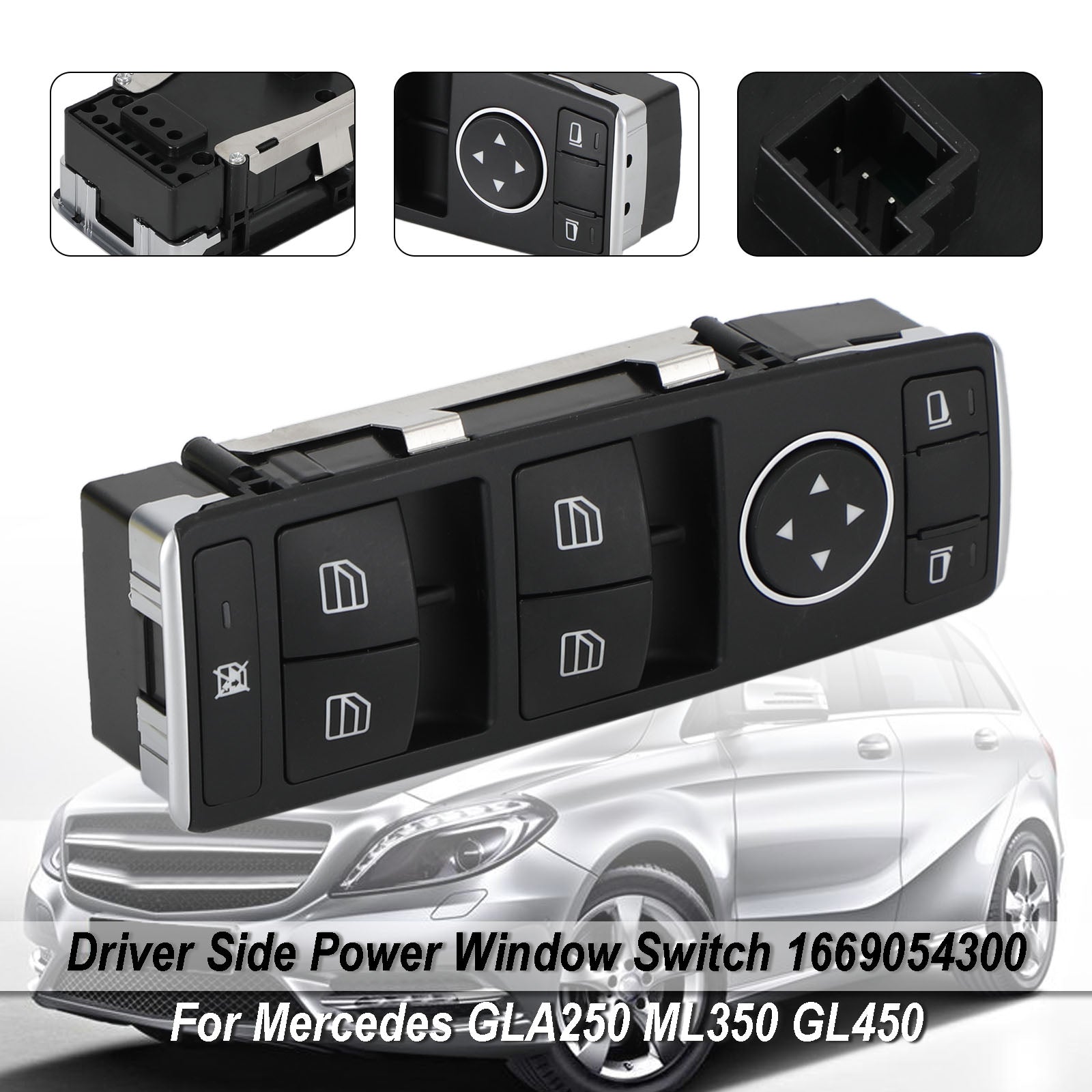 Master Power Window Switch For Mercedes-Benz W176 X156 C117 W166 1669054300