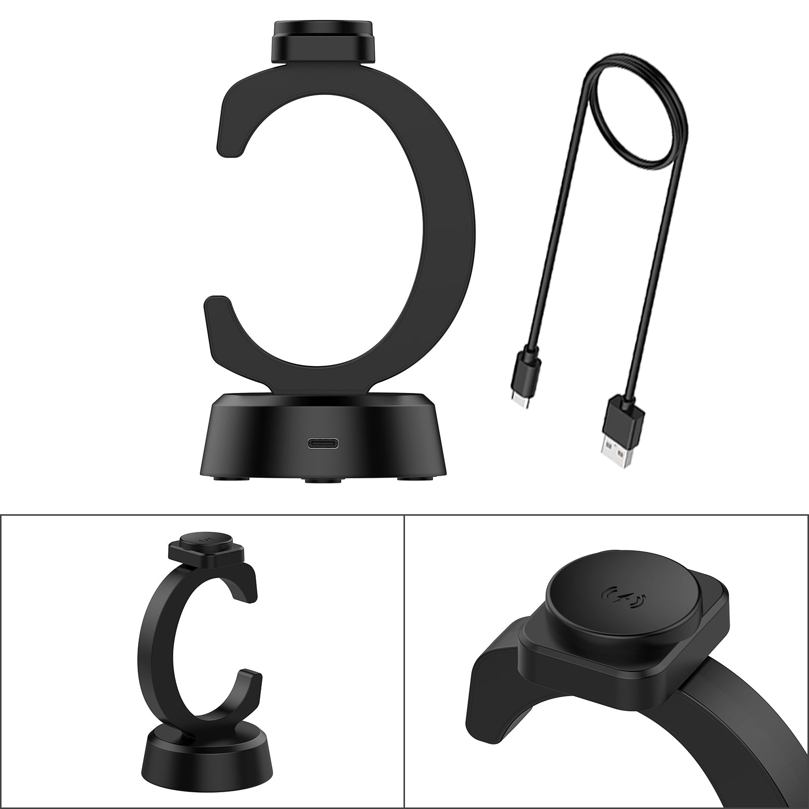 Watch C-Shaped Wireless Charging Dock Stand For 44/4 classic/3/Active 2/Active 1