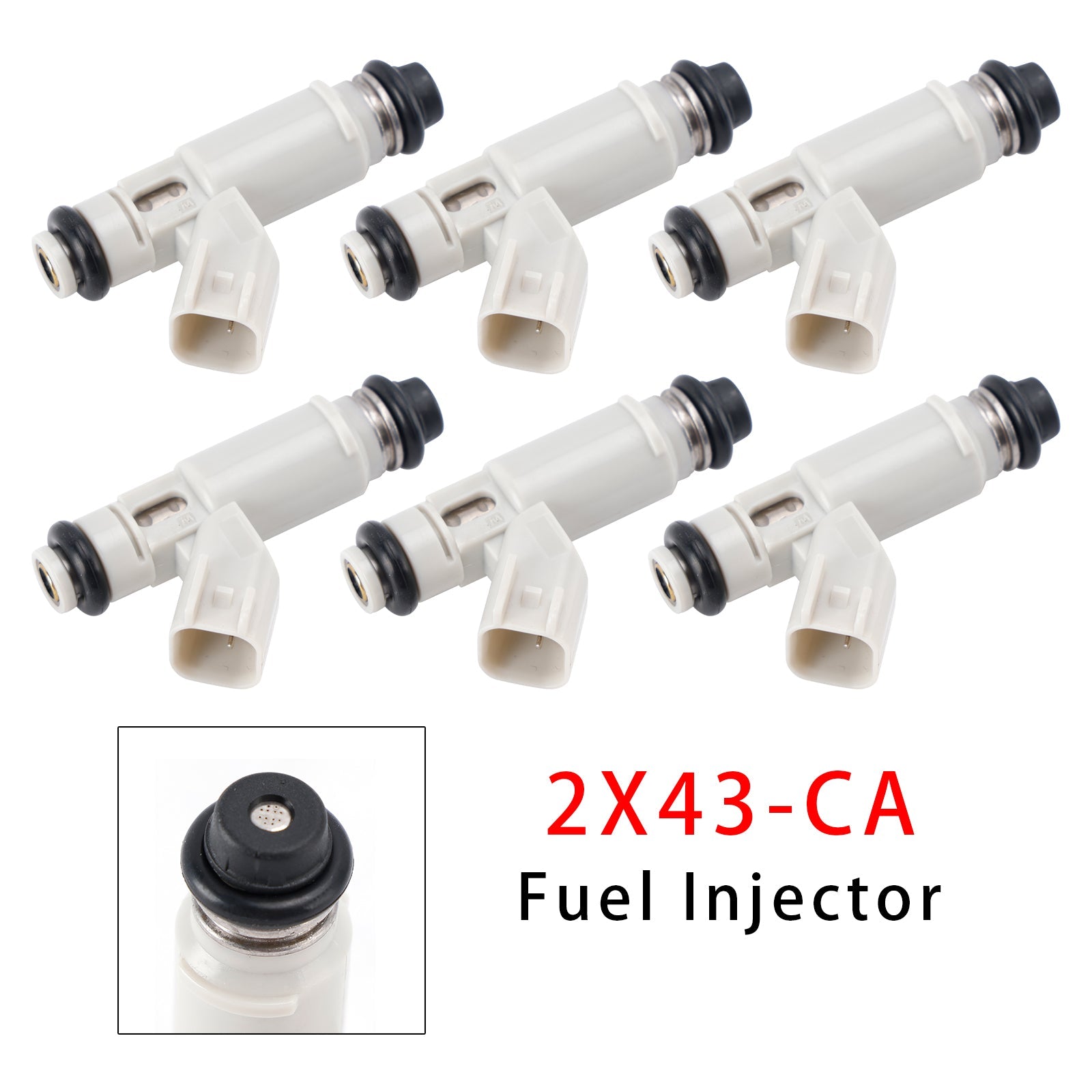2001-2009 Jaguar Ford X-Type 2.1L V6 6PCS Fuel Injector 2X43-CA 2X43CA