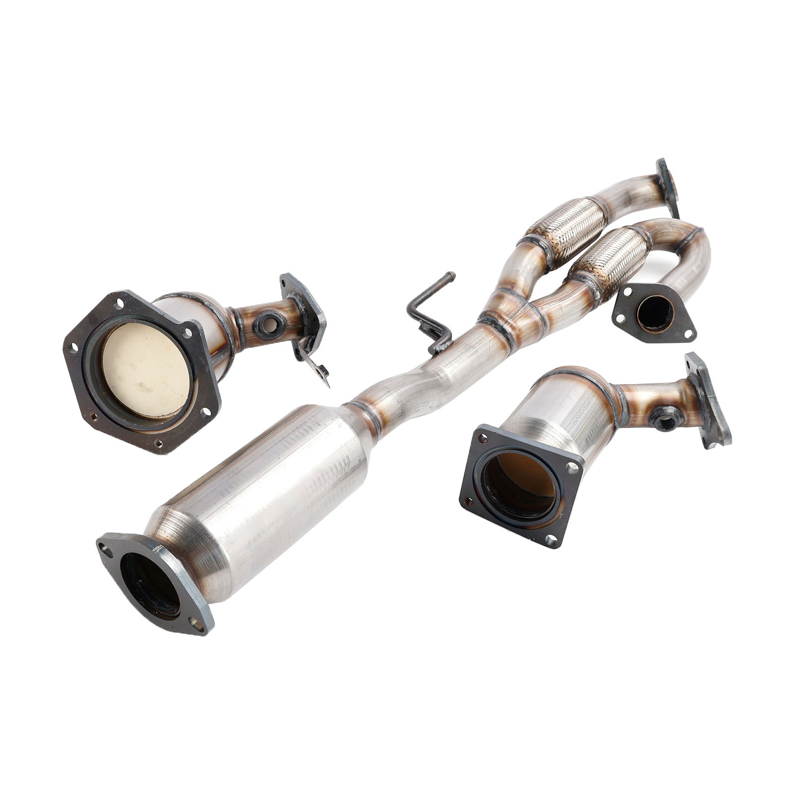 All Three Catalytic Converter Flex Y-Pipe Fits For Nissan Maxima 3.5L 2009-2014