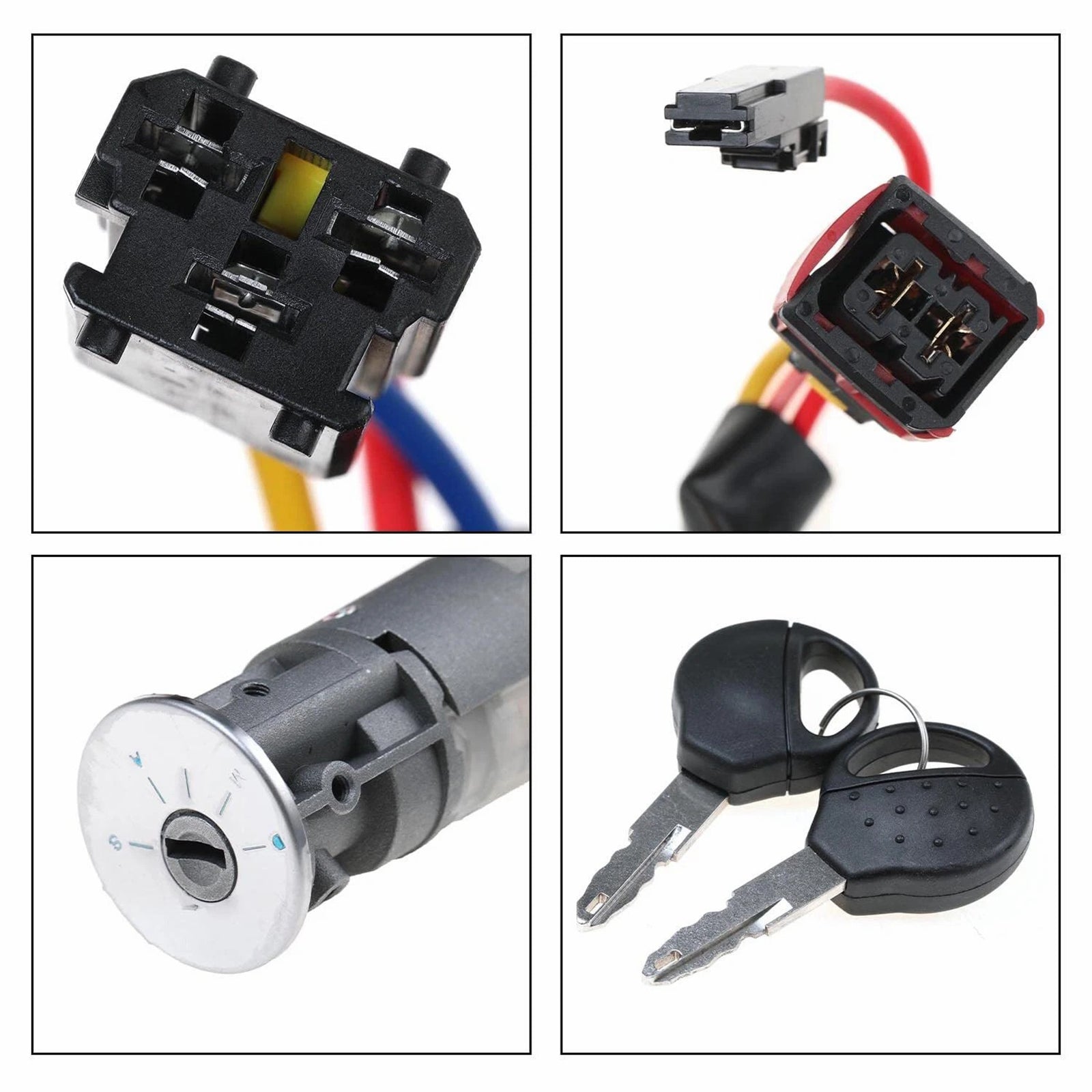 Ignition Lock Starter Switch with 2 Keys For Peugeot 206 Citroen Picasso