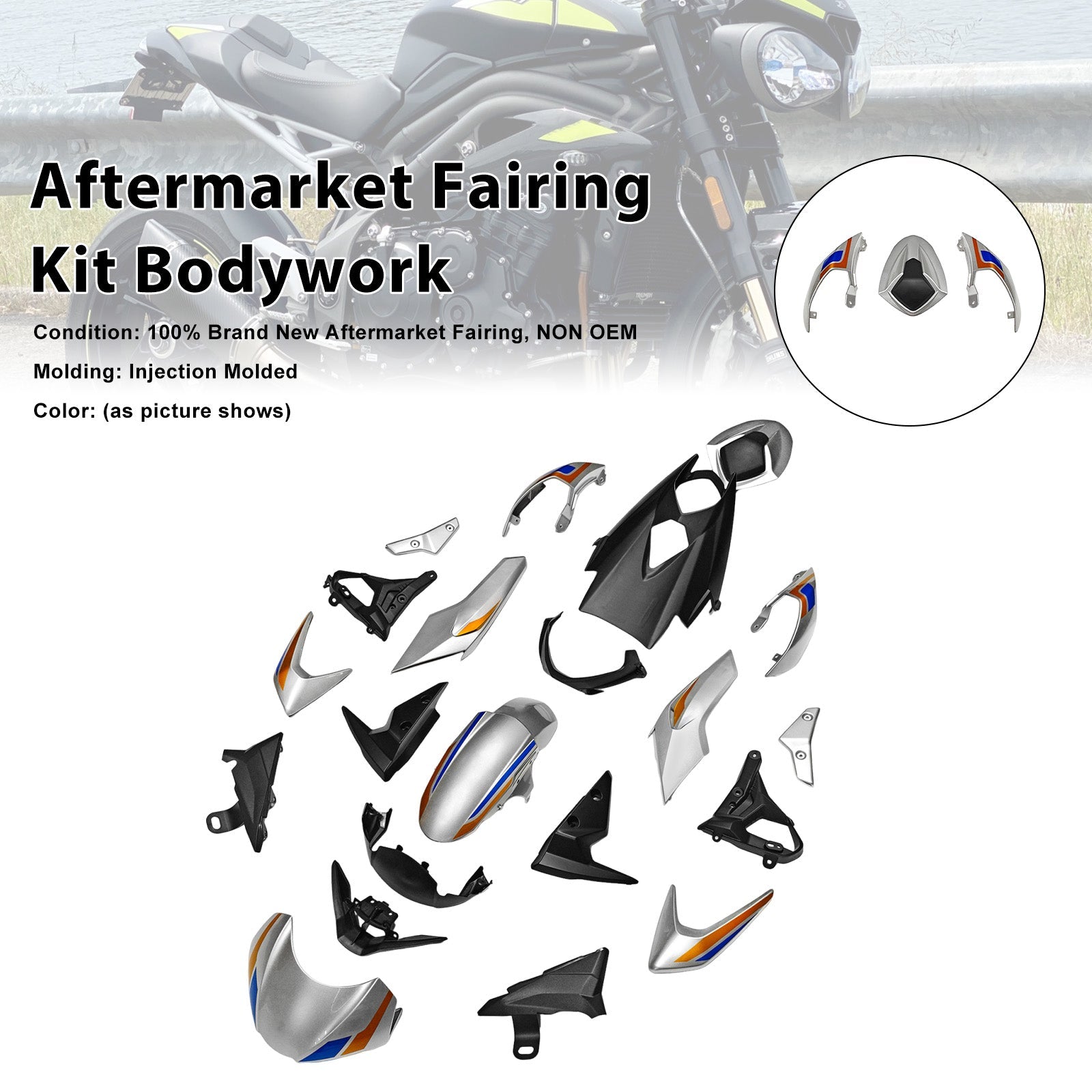 2020-2022 for Street Triple 765 R/RS Injection Bodywork Fairing Kit