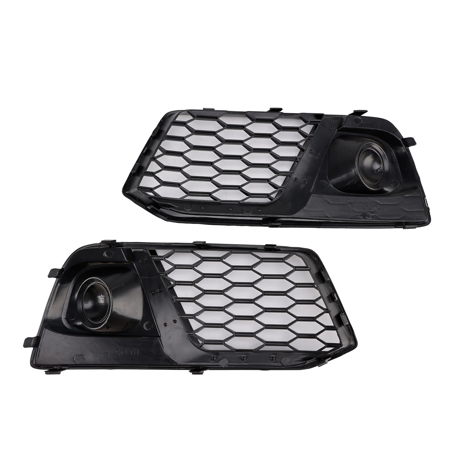 2018 2019 Audi Q5 SQ5 Black Front Honeycomb Fog Lamp Grille Grill Cover