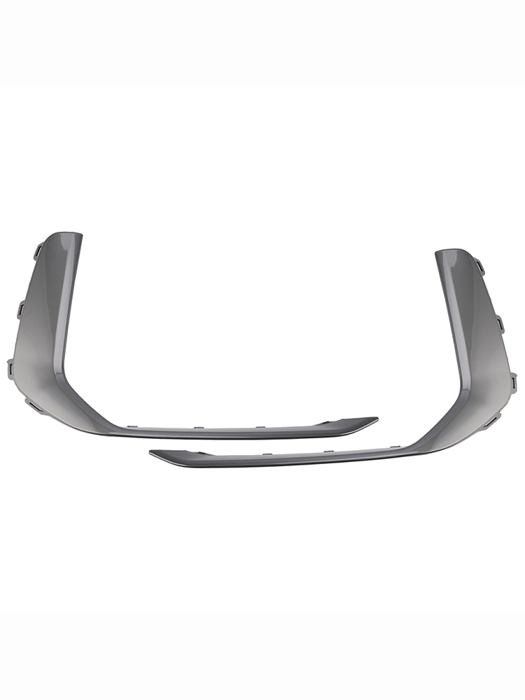 2019-2023 Audi A6 C8 S-Line S6 2PCS Front Fog Light Lamp Trim Gray