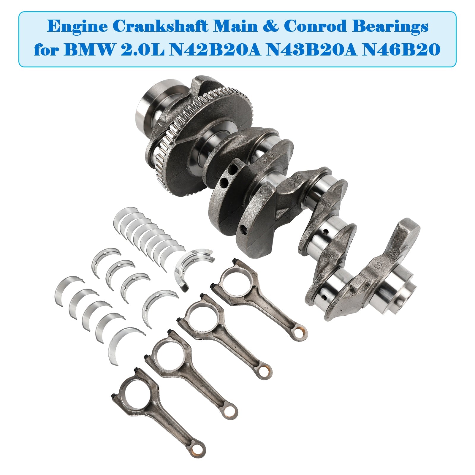 BMW 2.0L N42B20A N43B20A N46B20 Engine Crankshaft Main & Conrod Bearings
