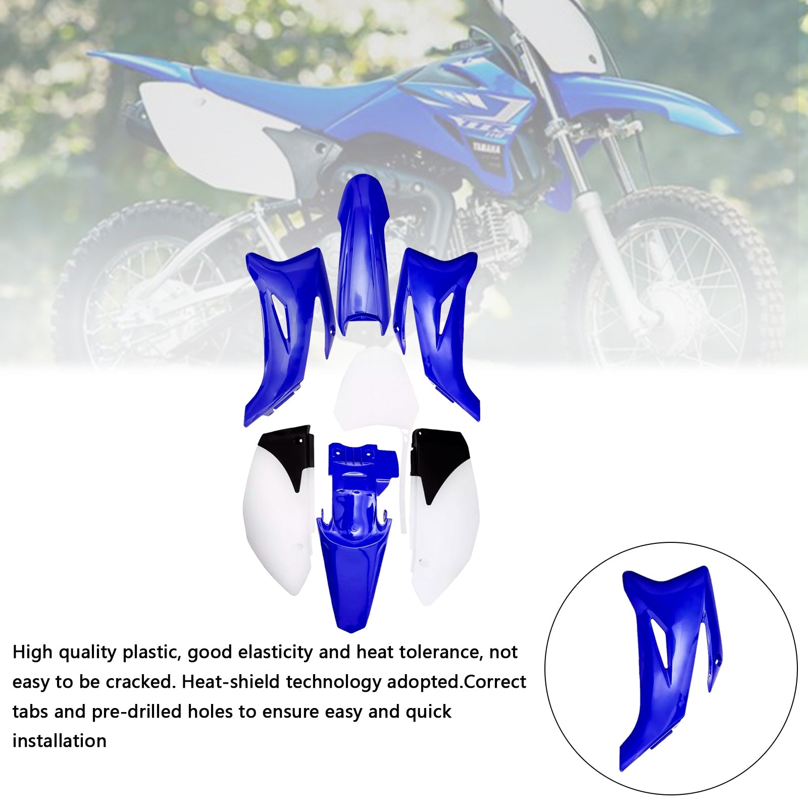 Yamaha TTR110 DIRT BIKE Body Plastic Kit Fender Fairing