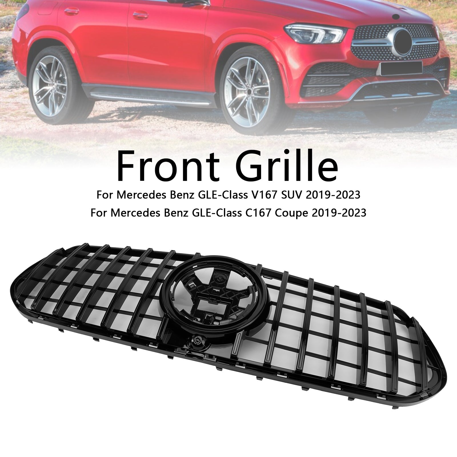 2019-2023 Mercedes Benz GLE-Class V167 SUVFront Bumper Grill Grille