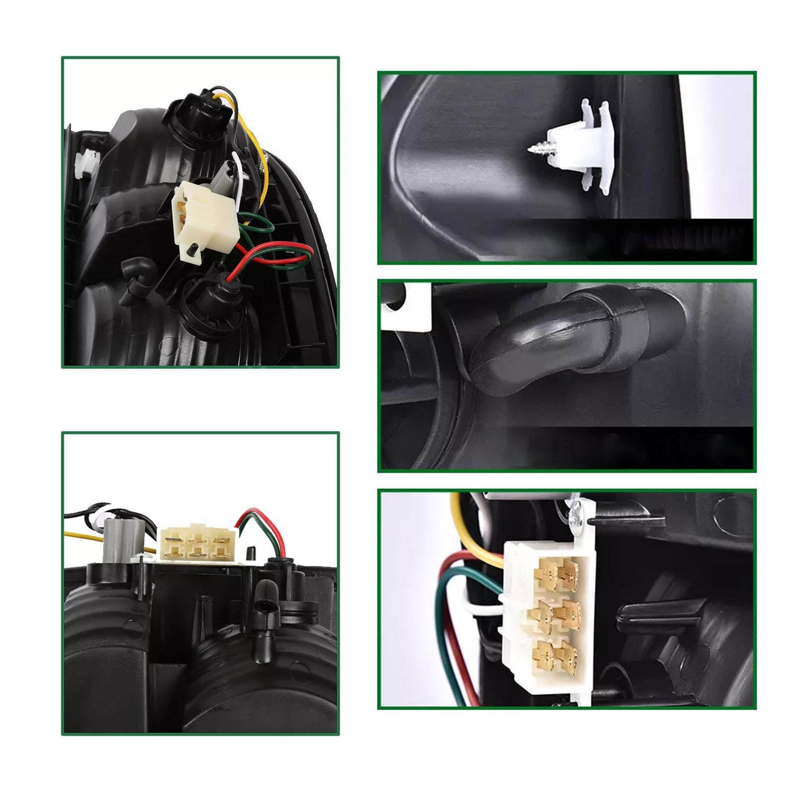 2PCS Rear Tail Lights Lamps For Toyota Tacoma 2001-2004 W/Bulbs