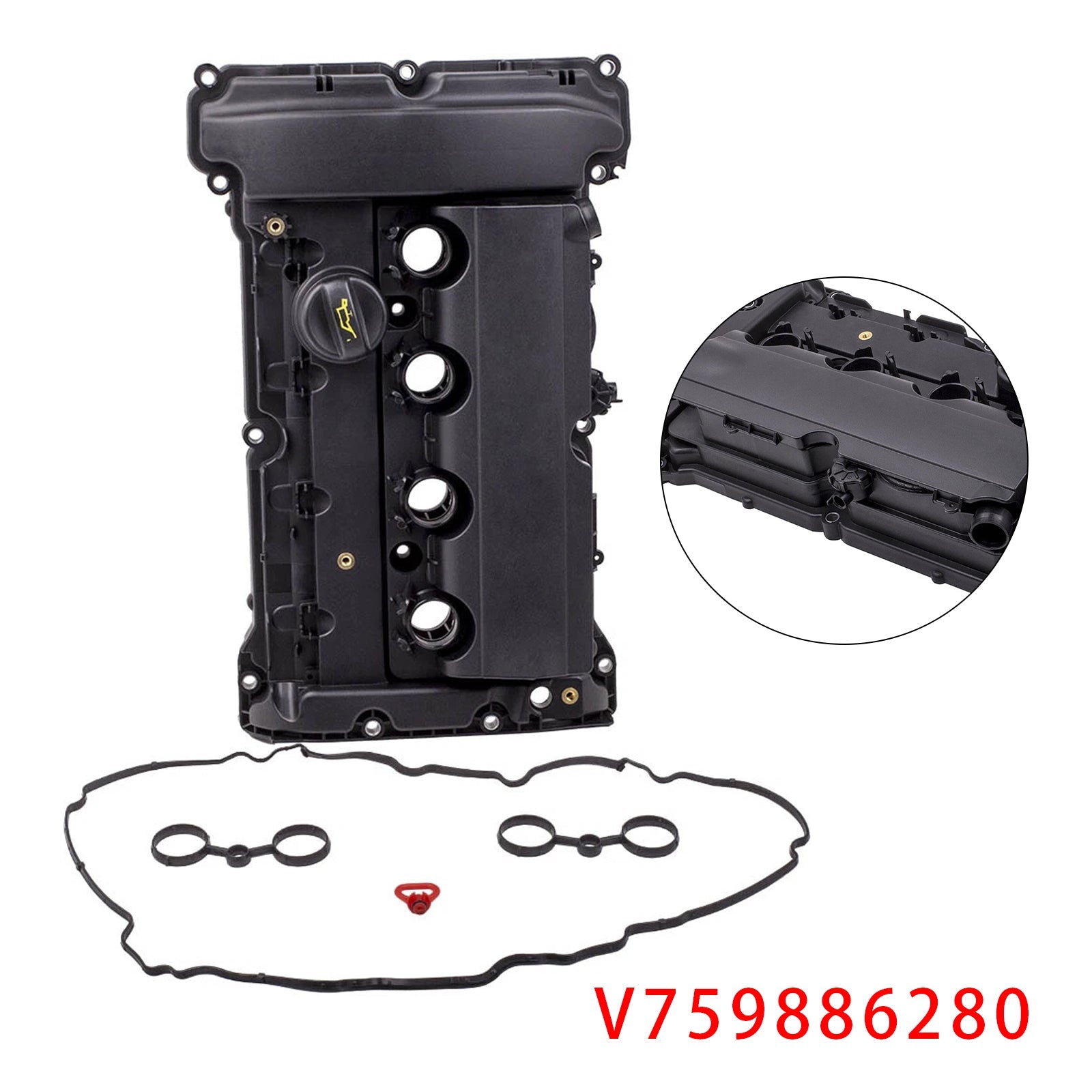 2009-2018 PEUGEOT 5008 1.6 16V Cylinder Valve Rocker Cover+Gasket V759886280