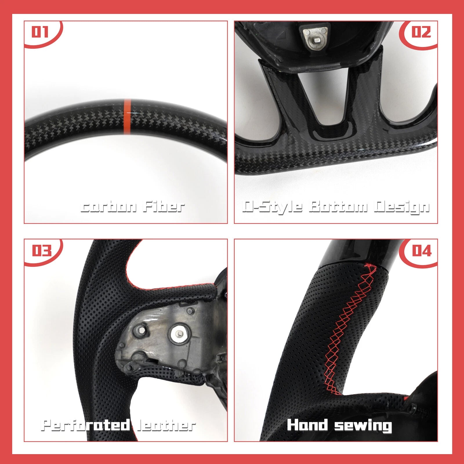 2015-2023 Dodge Durango Carbon Fiber Heated Steering Wheel