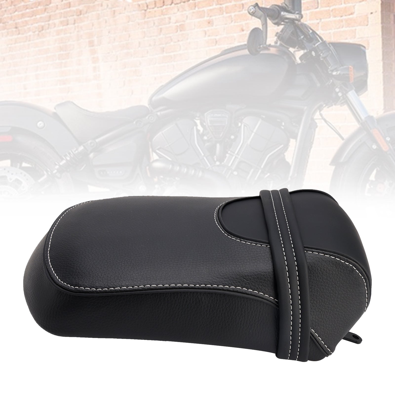 2025 For Indian Scout Sixty Bobber Rear Seat Passenger Cushion Flat Black