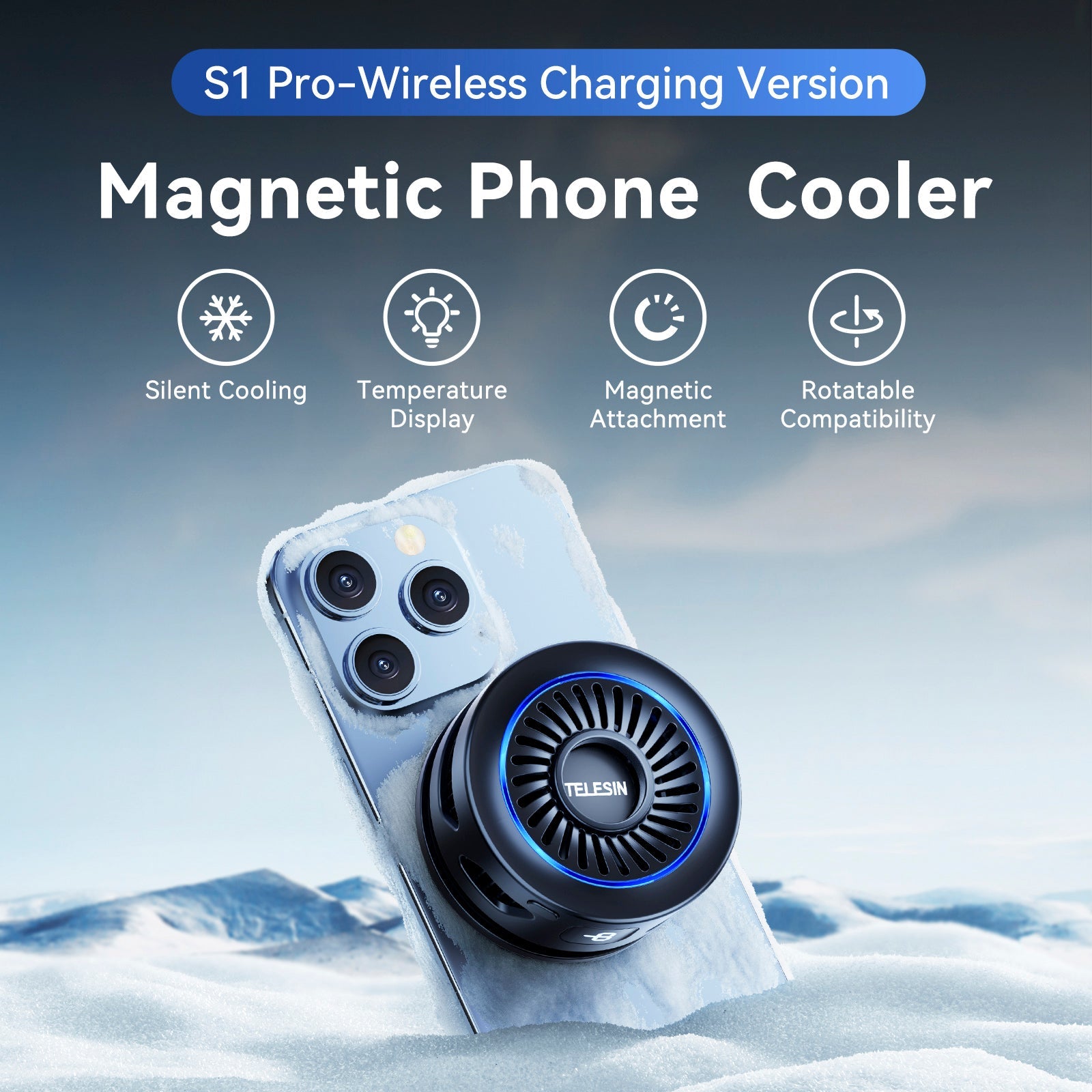 Mobile Phone Live Broadcast Wireless Charging Radiator Semiconductor Magnetic