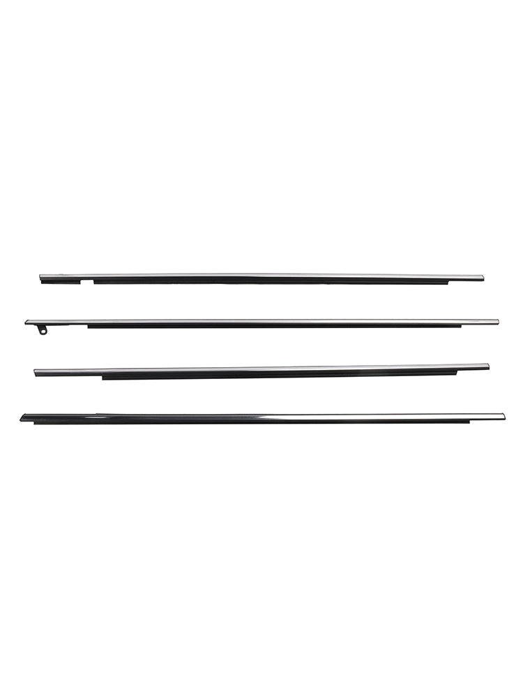 4pcs Chrome Outside Window Moulding Weatherstrip Seal For Toyota Venza 2009-2016