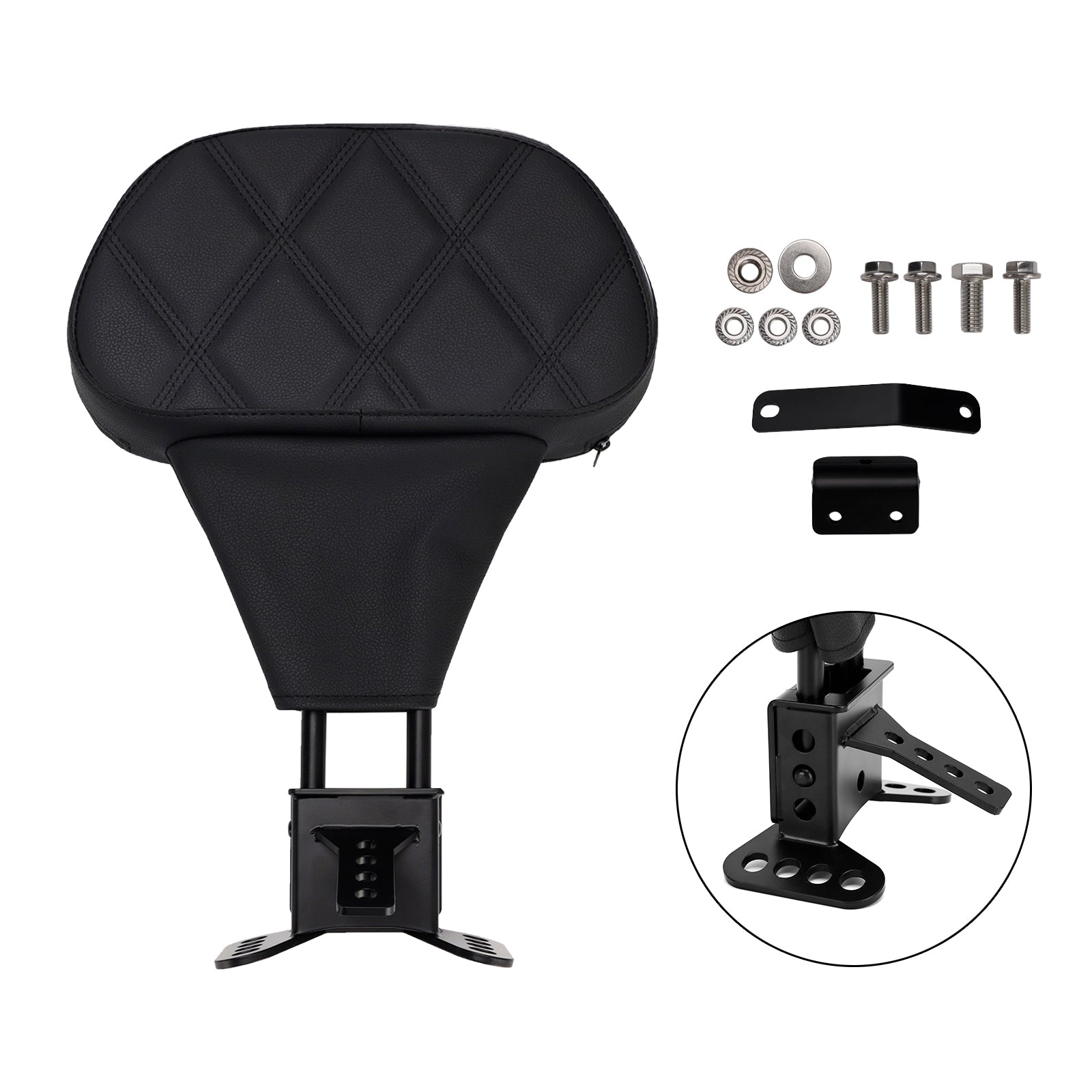 Driver Backrest pad fit for Street Electra Road Glide Road King Tri Glide 09-25