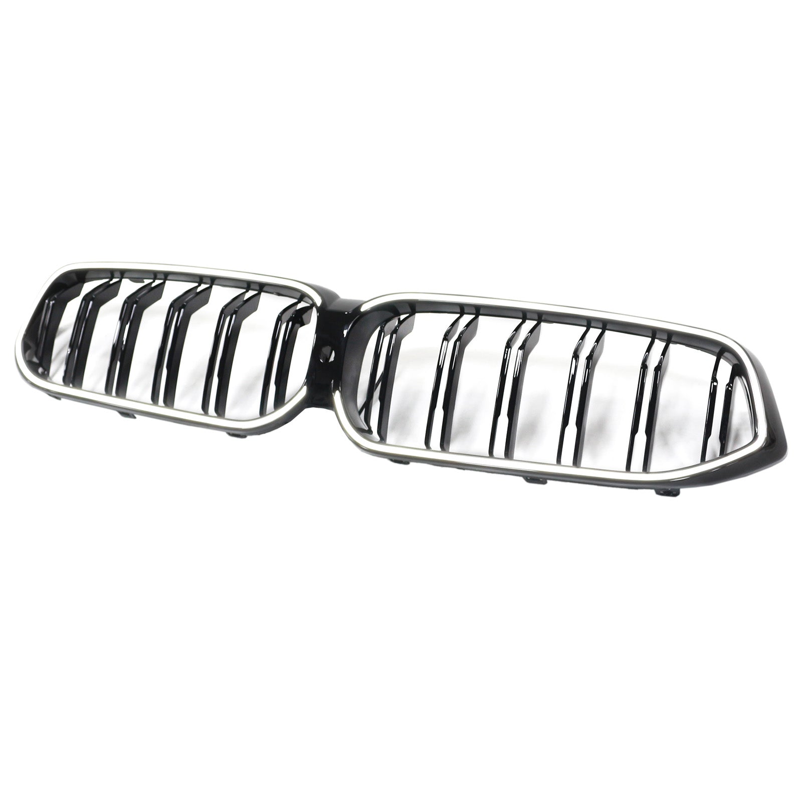 Double Slat Black Front Kidney Grill Grille Fit BMW 6 Series G32 2020-2025