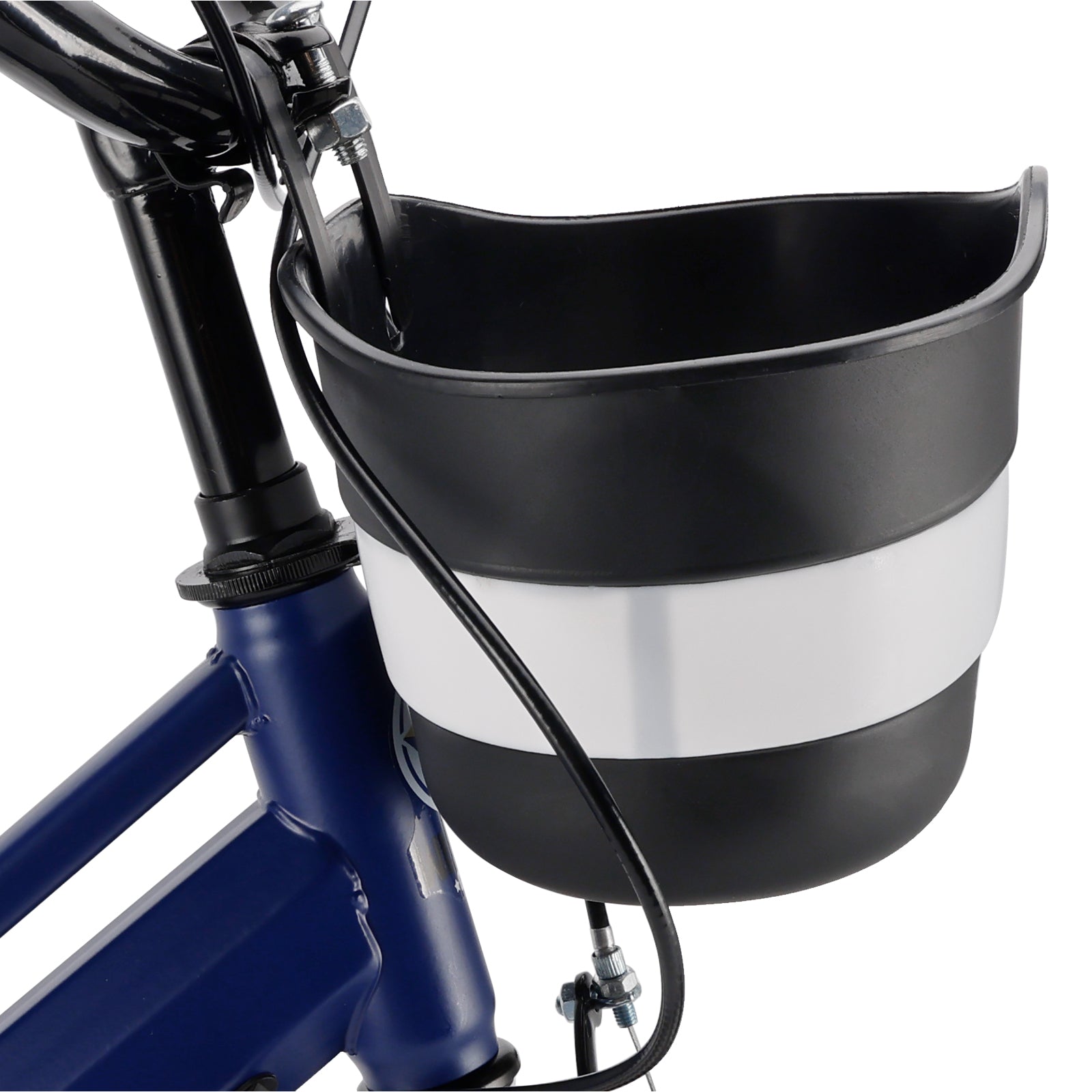 18" Kids Bike for Boys and Girls with auxiliary wheels & Rack Dark Blue