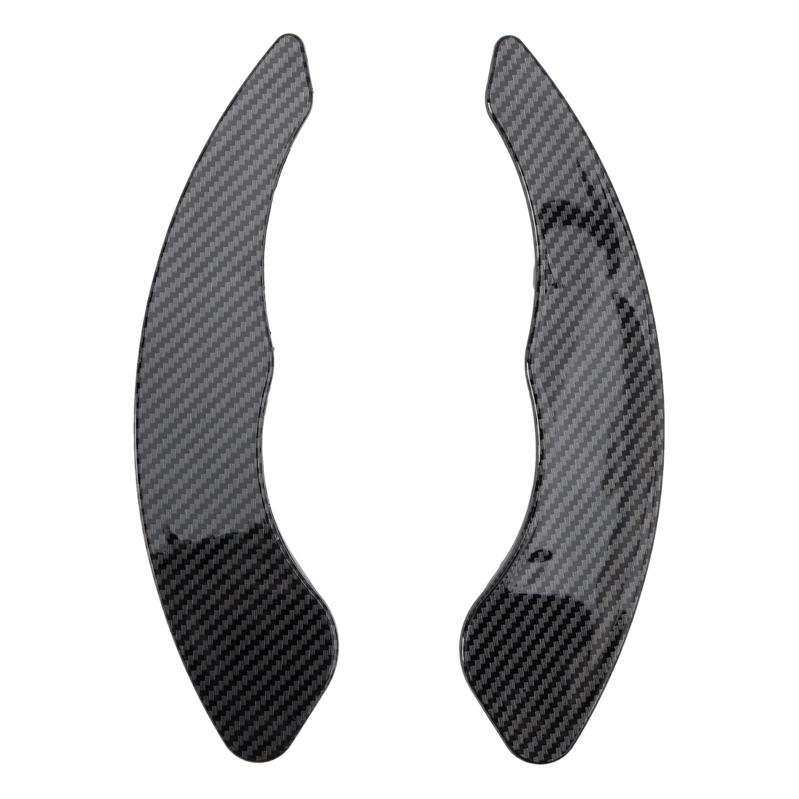 Carbon Look Steering Wheel Paddle Shifter Extension Covers Fit VW MK7 Golf