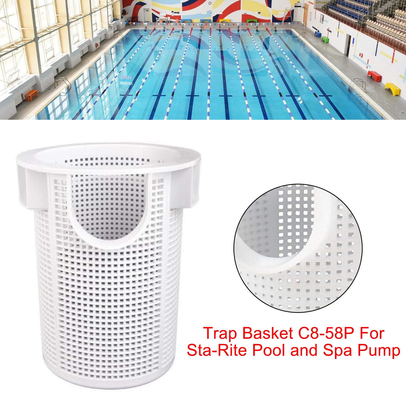 Trap Basket C8-58P For Sta-Rite Pool and Spa Pump