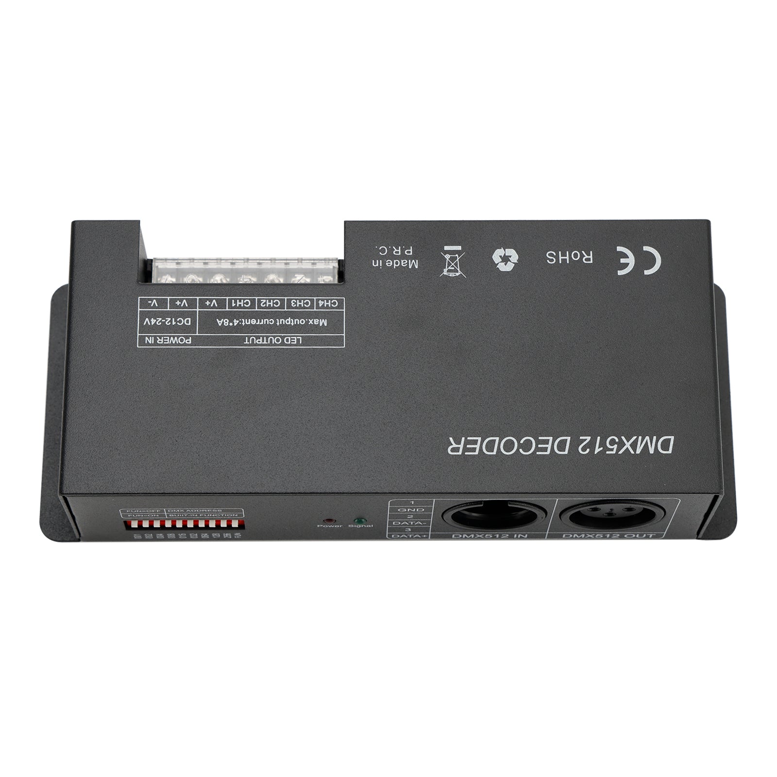 4 채널 DMX 512 디코더 RGBW PWM DIMMER 드라이버 LED 스트립 라이트 컨트롤러