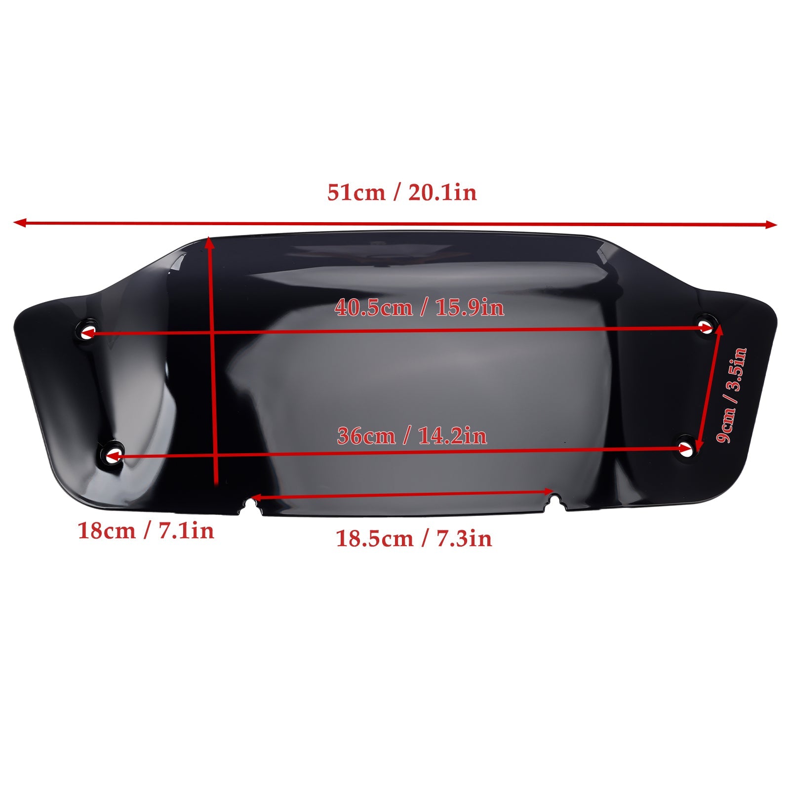 7" Windshield WindScreen fit for Touring Street Glide FLHX FLHXSE 2023-2024