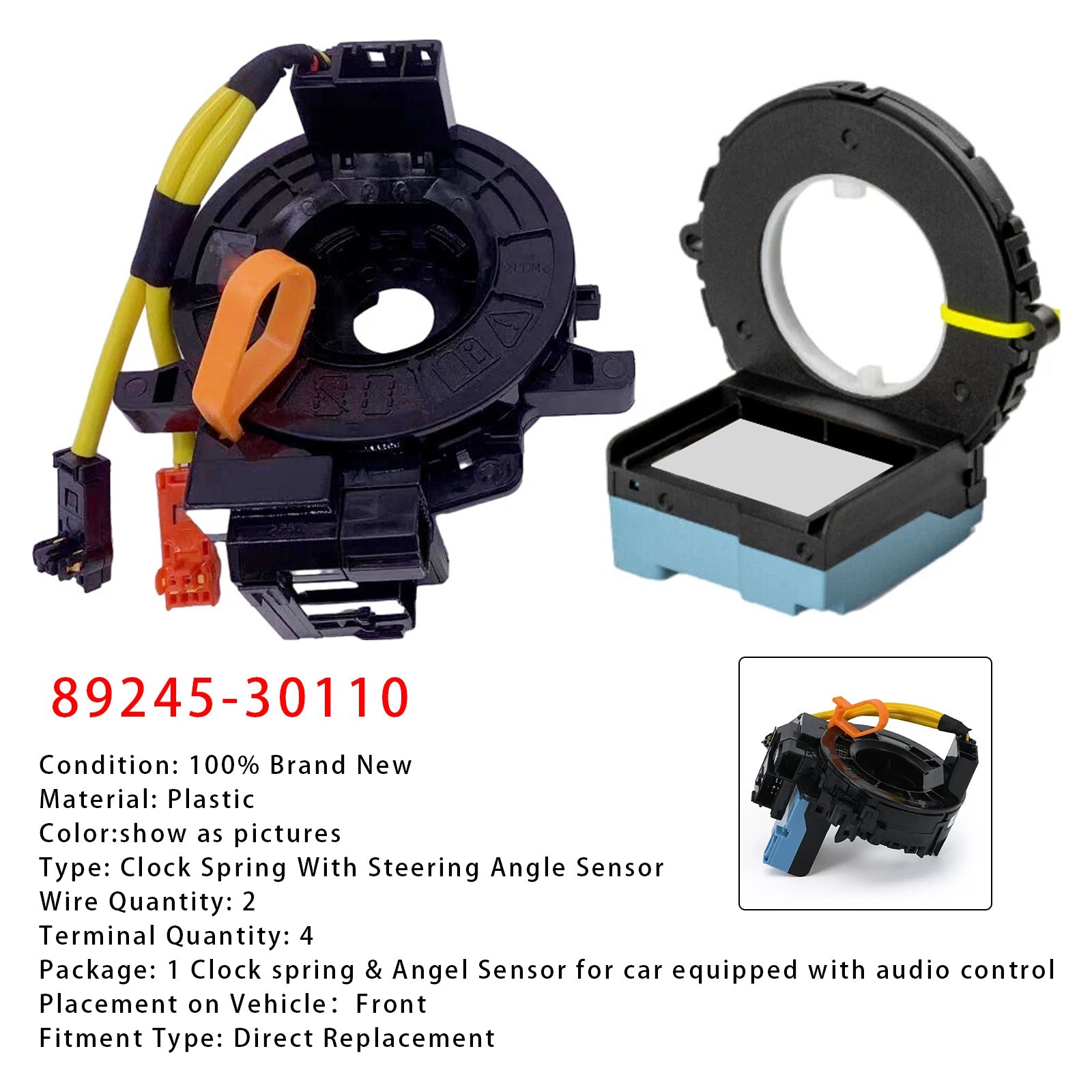 2005-2011 Toyota Tacoma Clock Spring With Steering Angle Sensor Audio Control