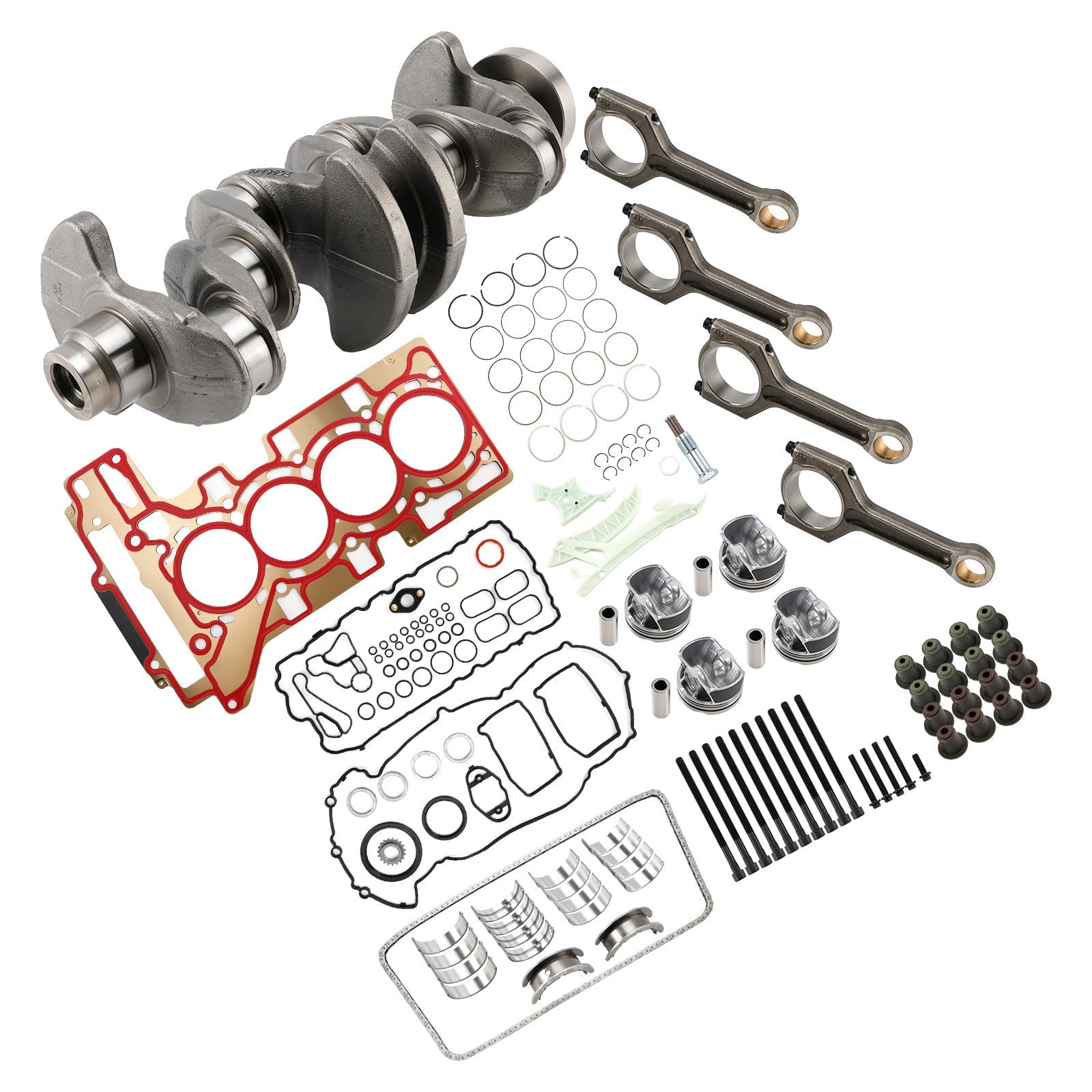 2010-2017 BMW 520i (EUR) F10 F11 N20 Overhaul Rebuild Kit Crankshaft/Conrods/Piston Kit/Gasket 11257640166
